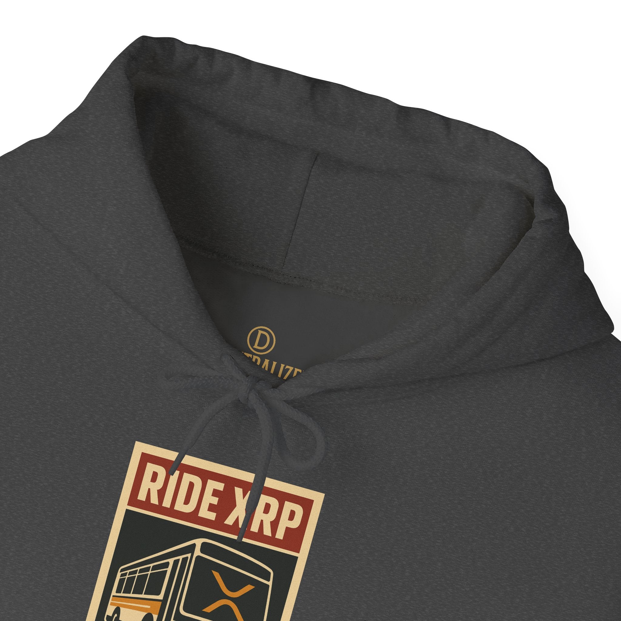 XRP Crypto Hoodie — "Ride XRP, Dump Swift" Retro Badge