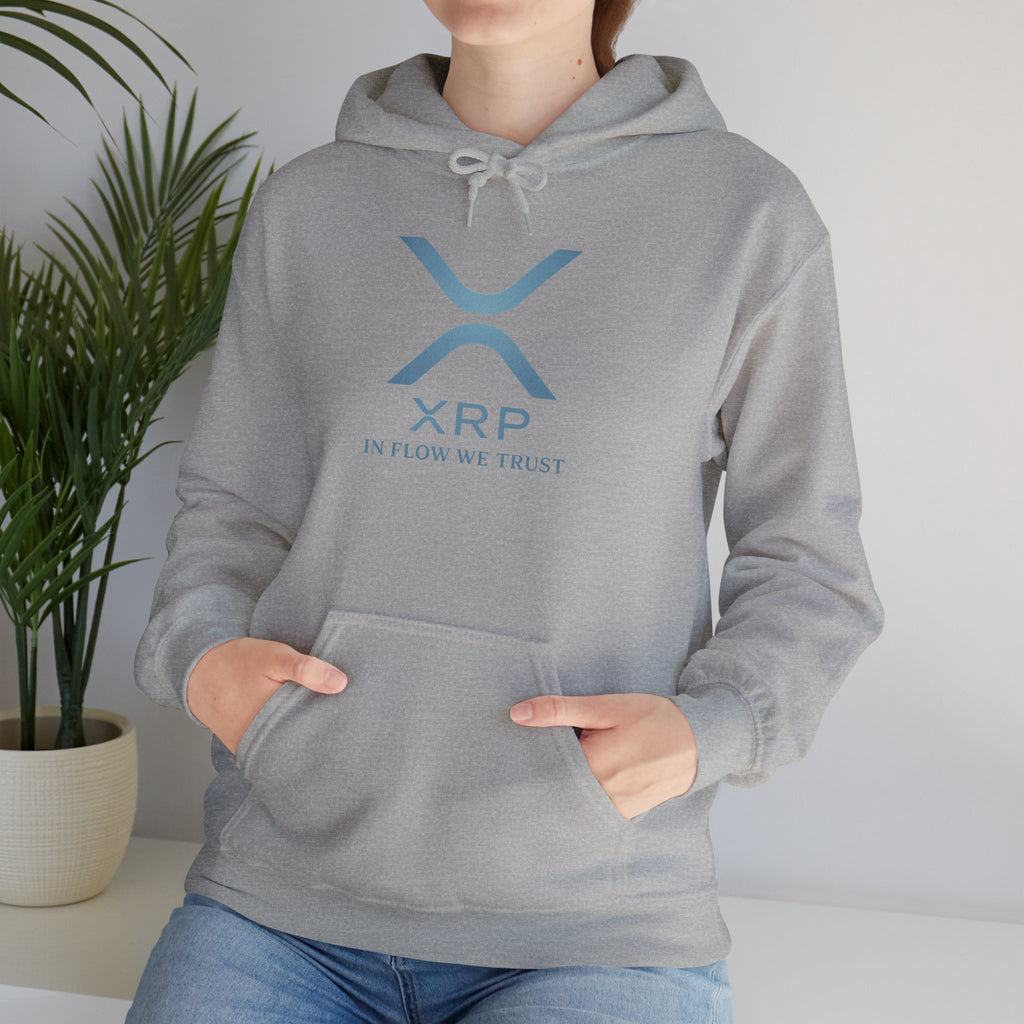 XRP Logo Hoodie – "In Flow We Trust" Crypto Sweatshirt