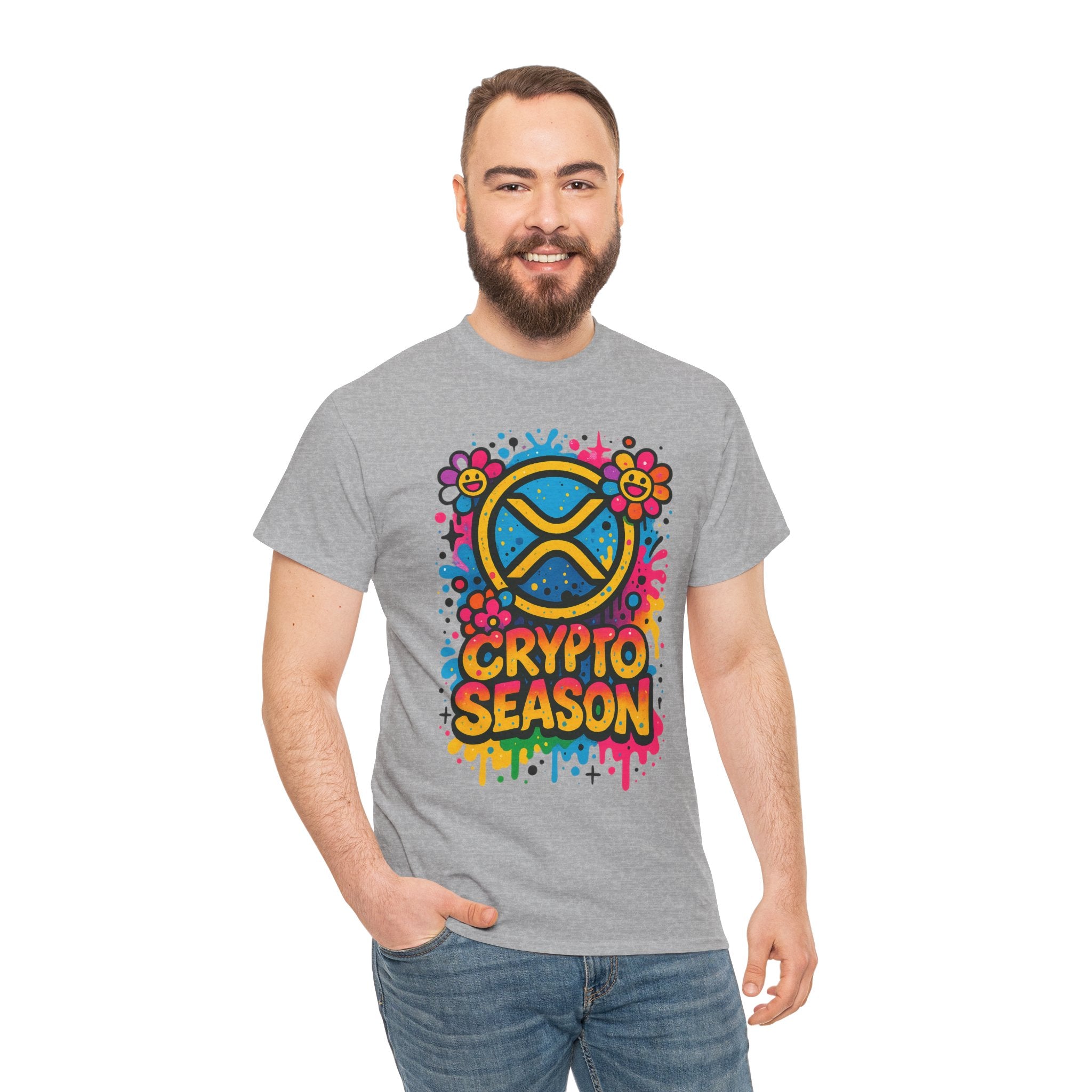 Crypto Season T-Shirt — Colorful Ripple XRP Logo Tee