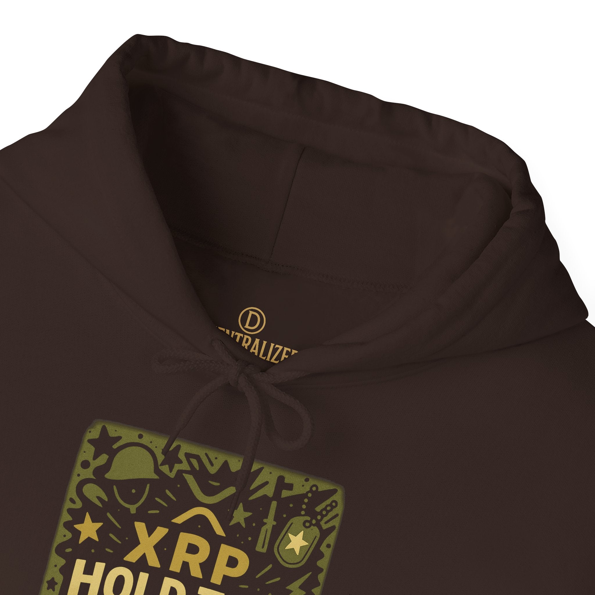 XRP Hold The Line Hoodie — Crypto Supporter Graphic Hooded Sweatshirt