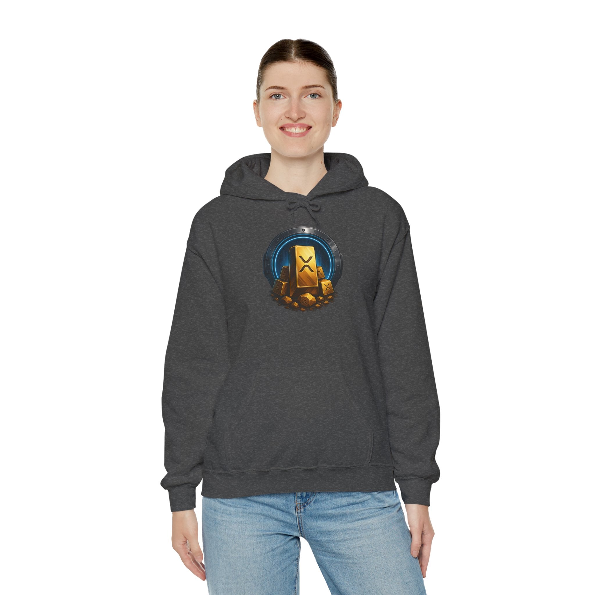 Gaming Treasure Hoodie — Gold Loot Chest Emblem