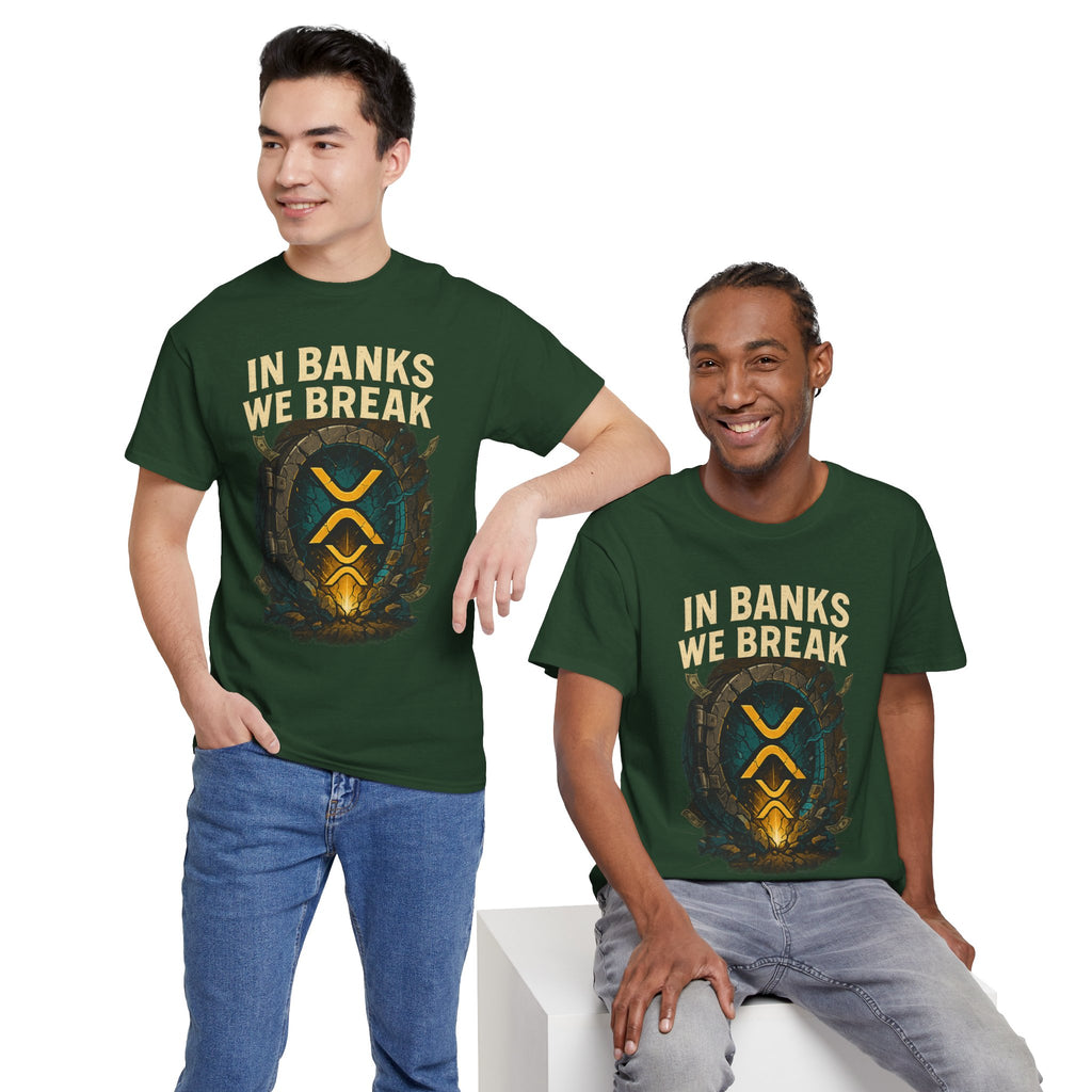 In Banks We Break XRP Crypto Graphic Tee