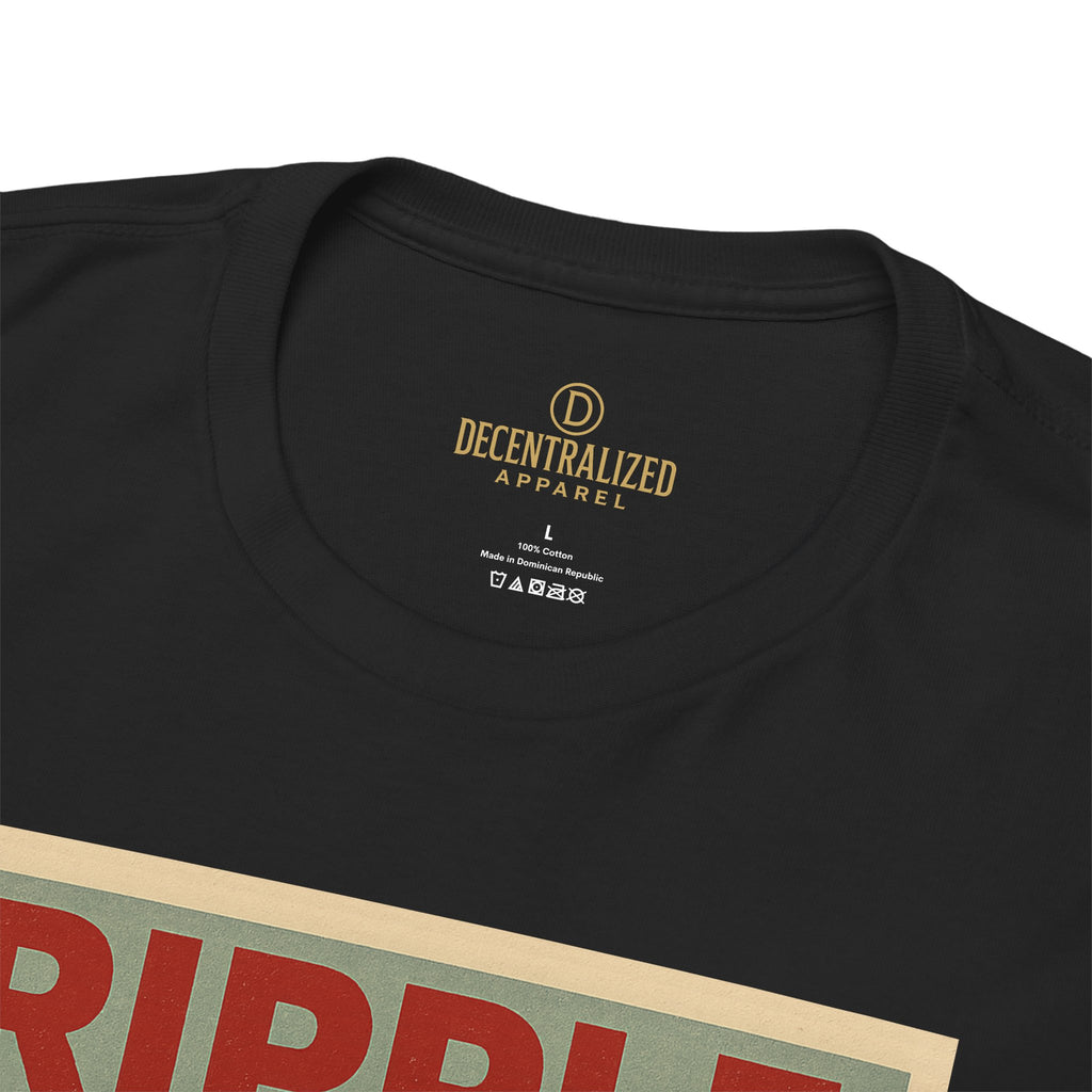 Ripple Effect Tee — Vintage Wave XRP Crypto Graphic T-Shirt