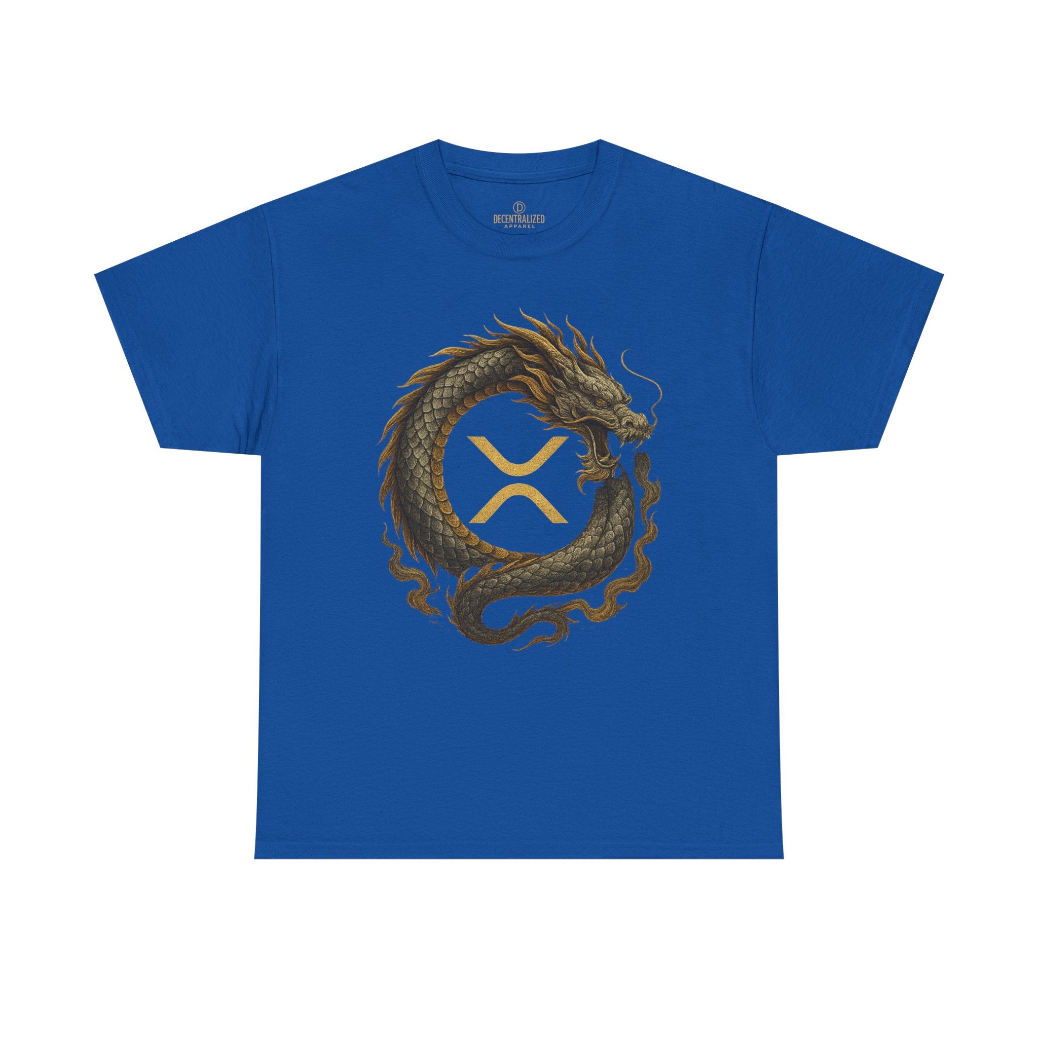 Dragon XRP Logo T-Shirt — Crypto XRP Circle Dragon Graphic Tee