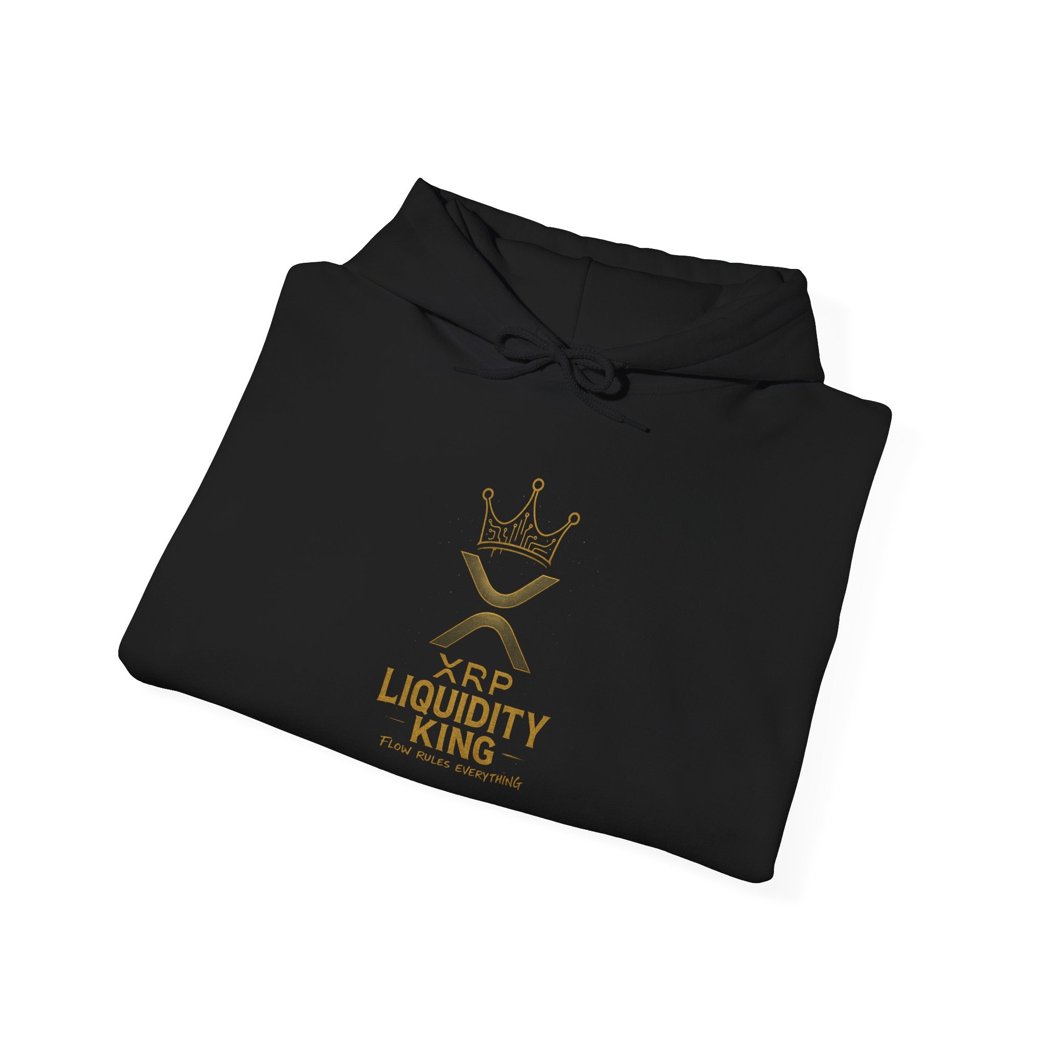 XRP Liquidity King Hoodie — Crypto Logo Pullover for Traders & Investors