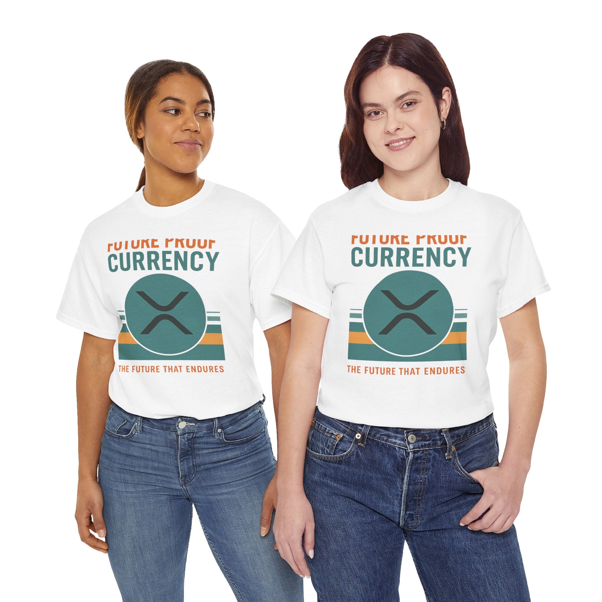RIPPLE XRP 'Future Proof Currency' Graphic Tee — Crypto Retro Logo Shirt