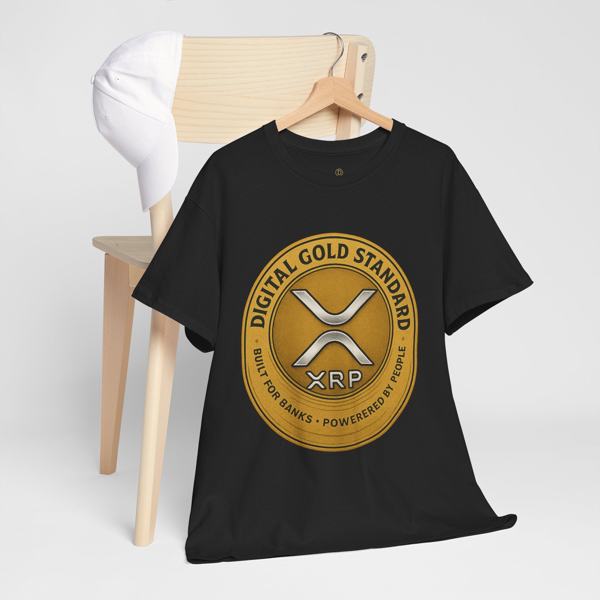 XRP Digital Gold Tee – Cryptocurrency Logo Shirt