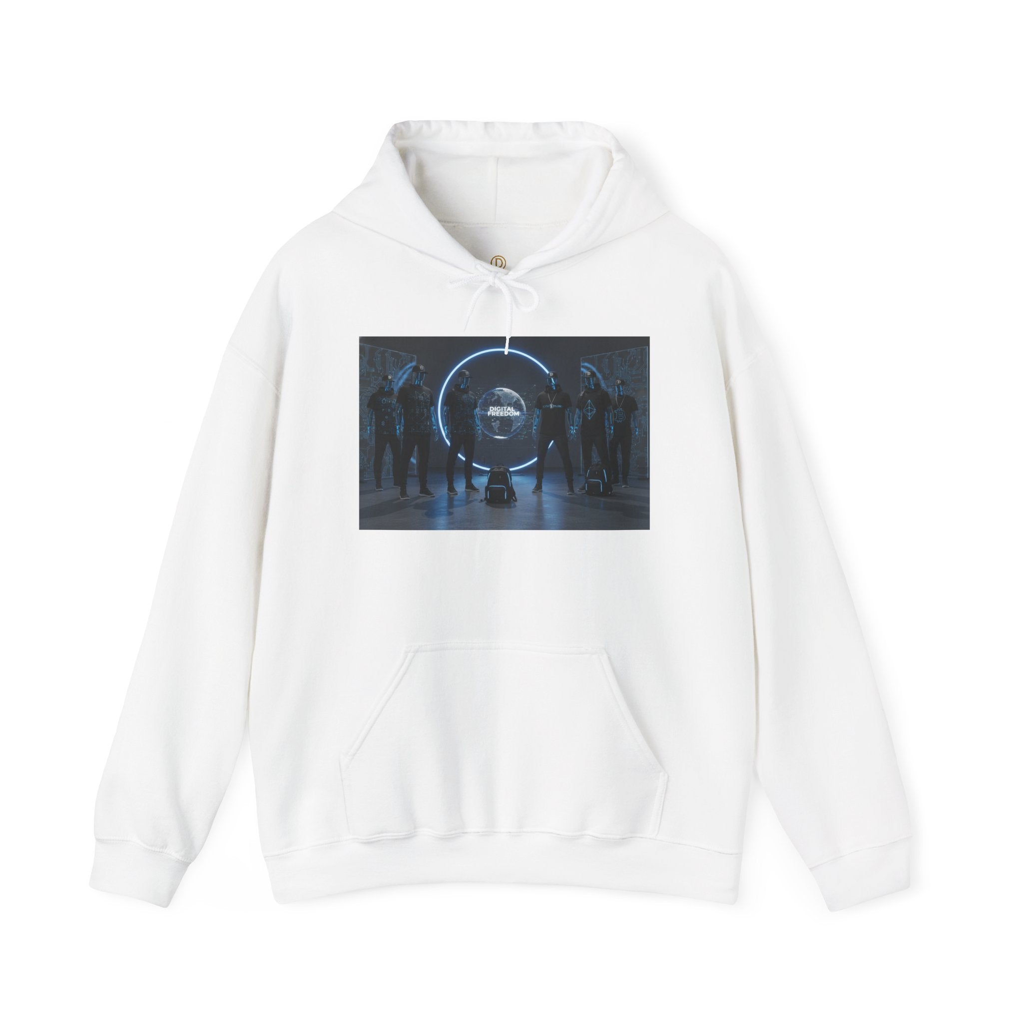 Futuristic Neon Portal Hoodie – Cyberpunk Sci‑Fi Crew Graphic Sweatshirt