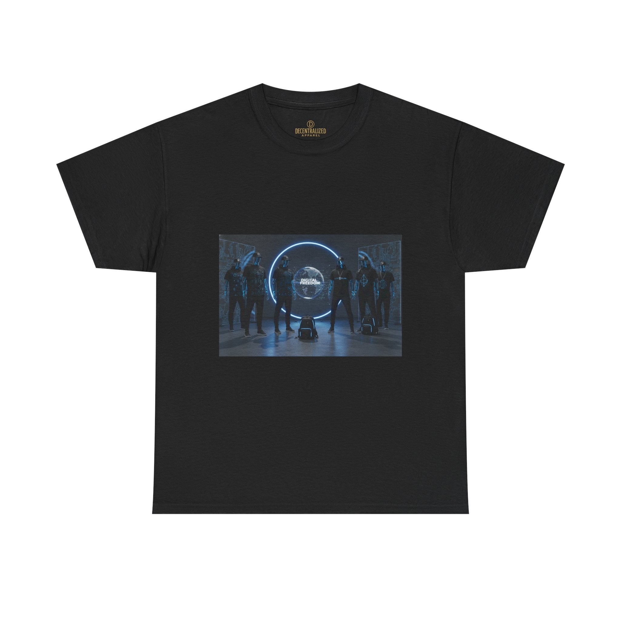 Sci‑Fi Portal Graphic Tee — Futuristic Neon Crew T-Shirt