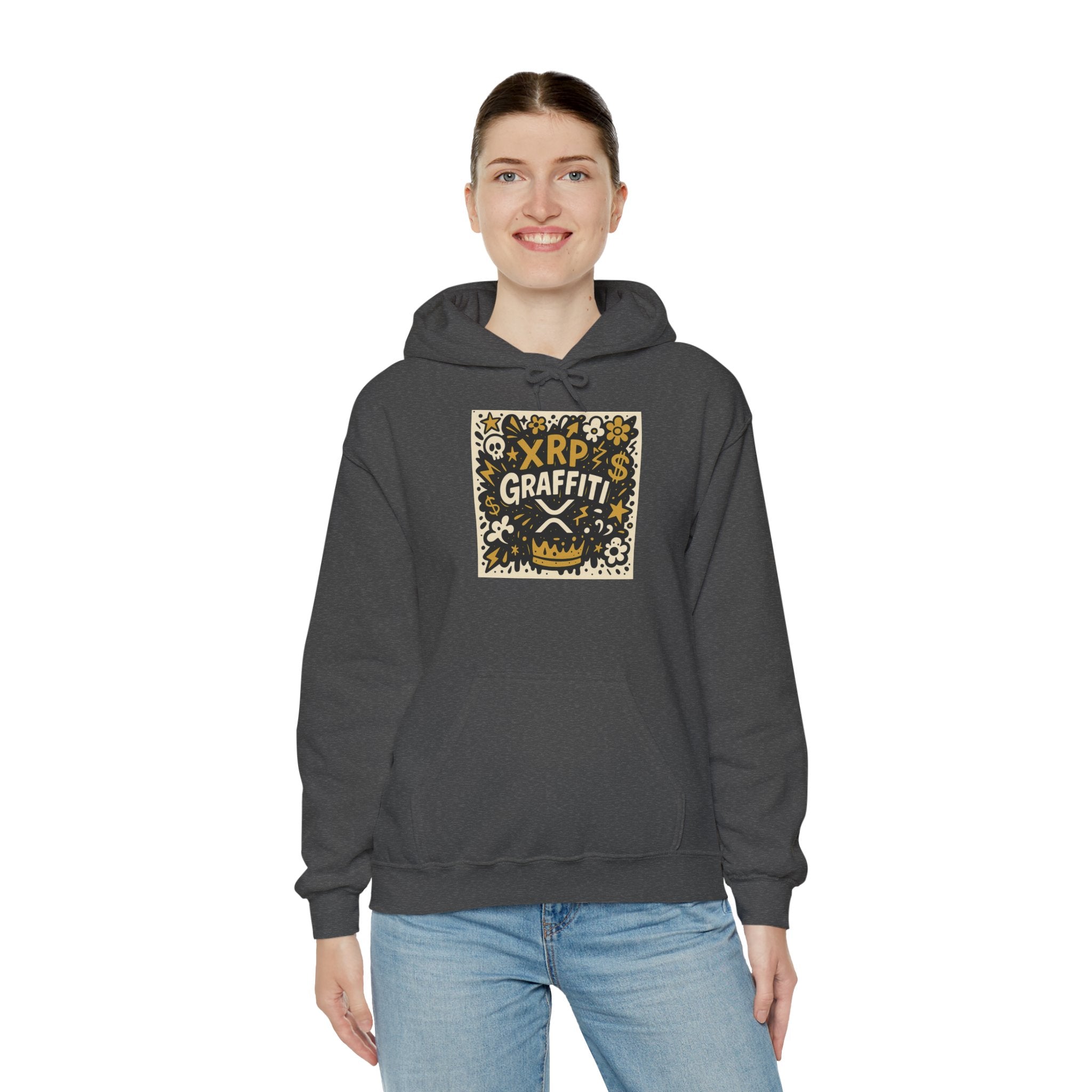 XRP Graffiti Hoodie – Street Art Crypto Sweatshirt