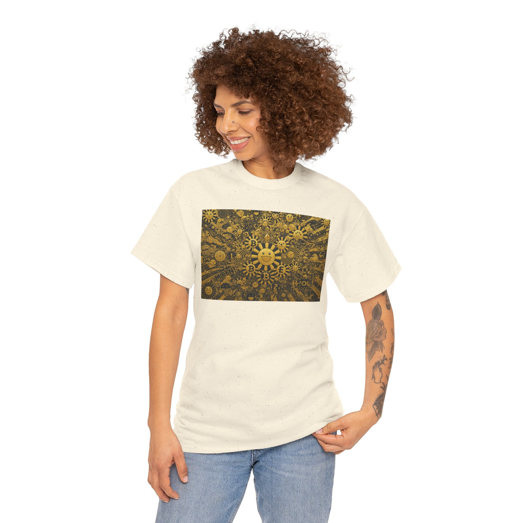 Sunflower Burst T‑Shirt — Golden Sunflower Pattern Tee