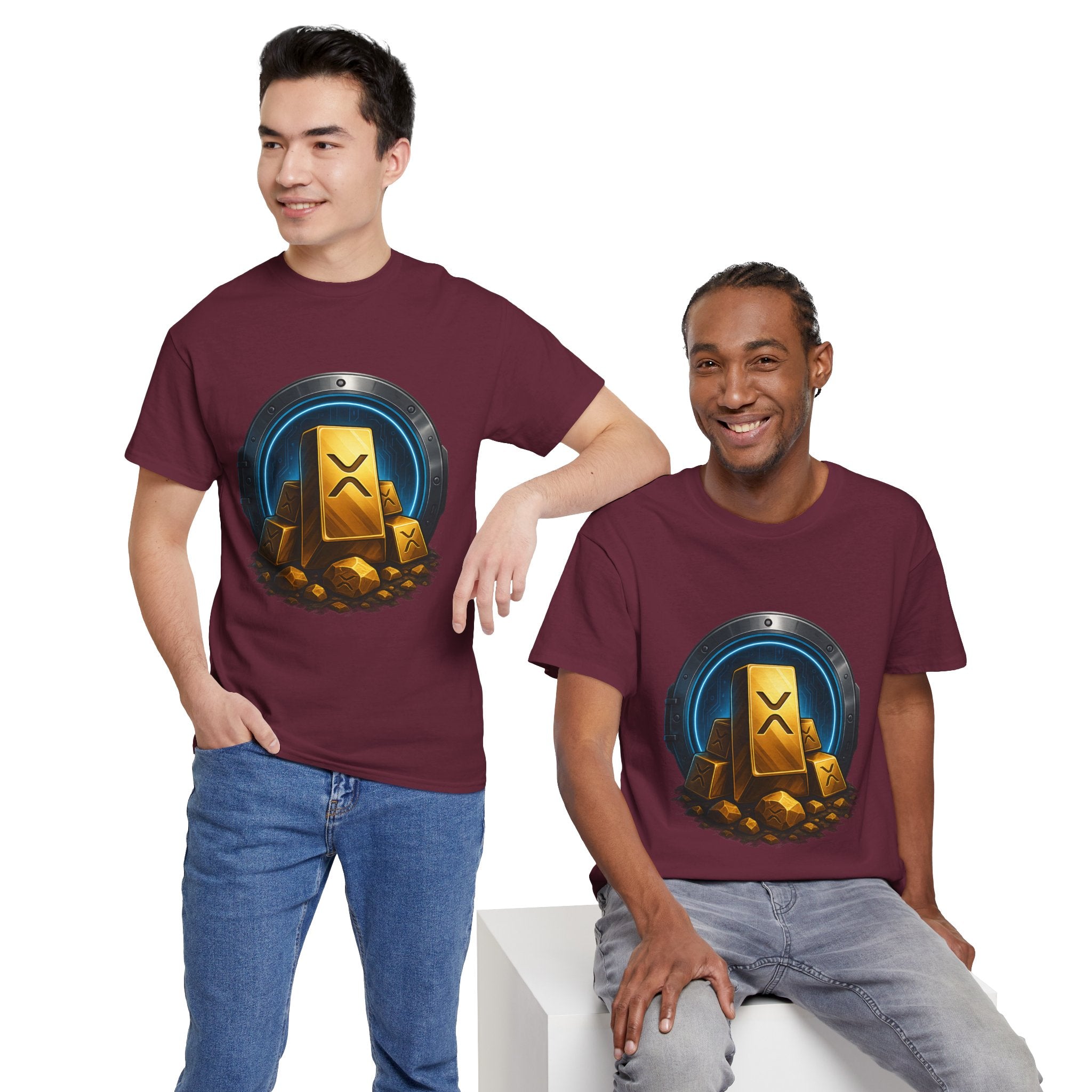 Crypto Gold Bars T-Shirt — Ripple (XRP) Stack Graphic Tee