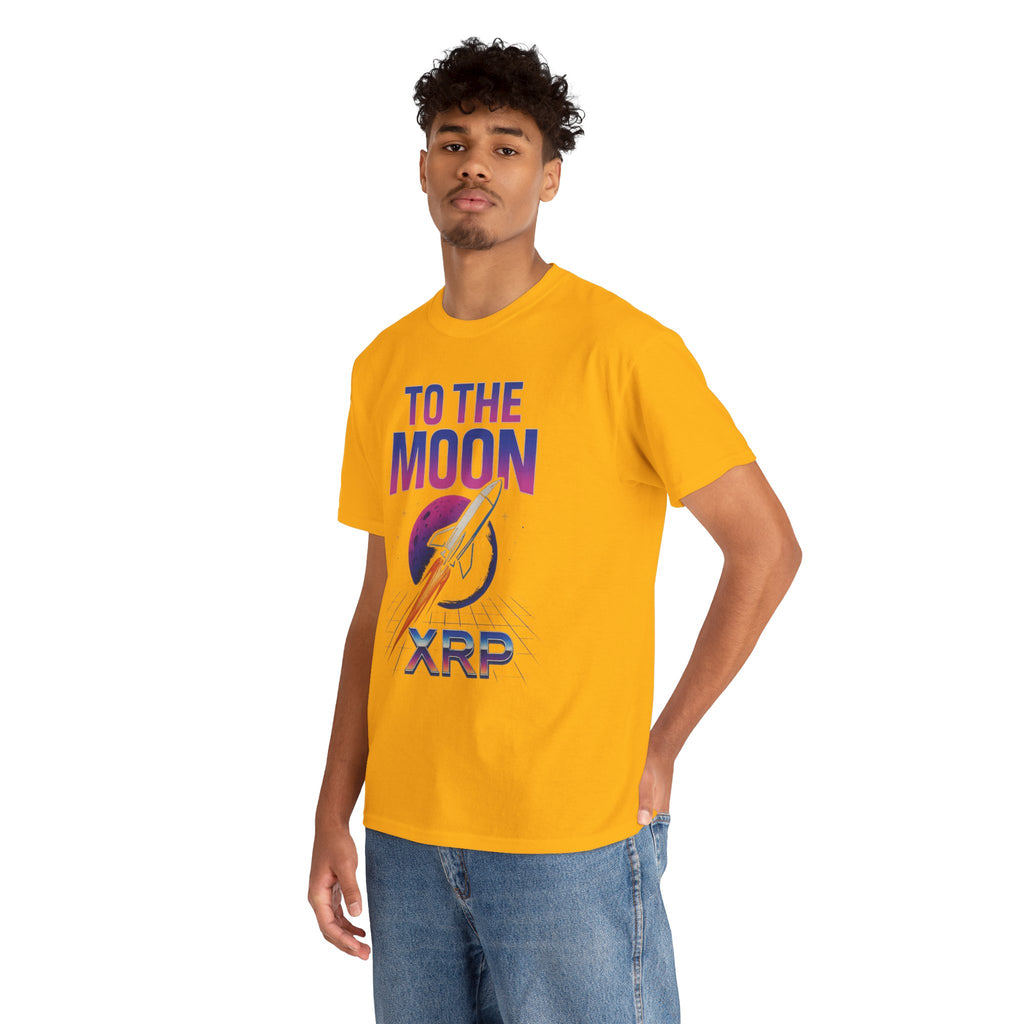 XRP 'To The Moon' T-Shirt — Crypto Investor Rocket Tee