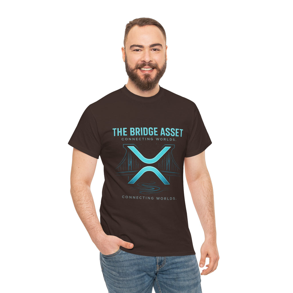 The Bridge Asset Tee – 'Connecting Worlds' Crypto Ripple X Logo T-Shirt