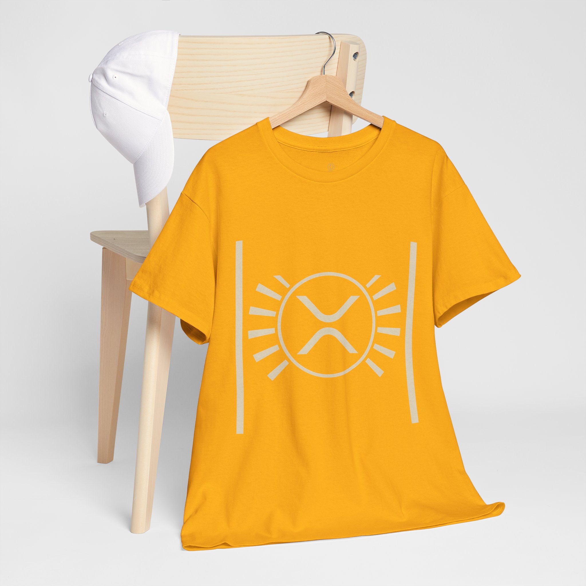 XRP Sun Logo T‑Shirt — Minimal Crypto Ripple Tee