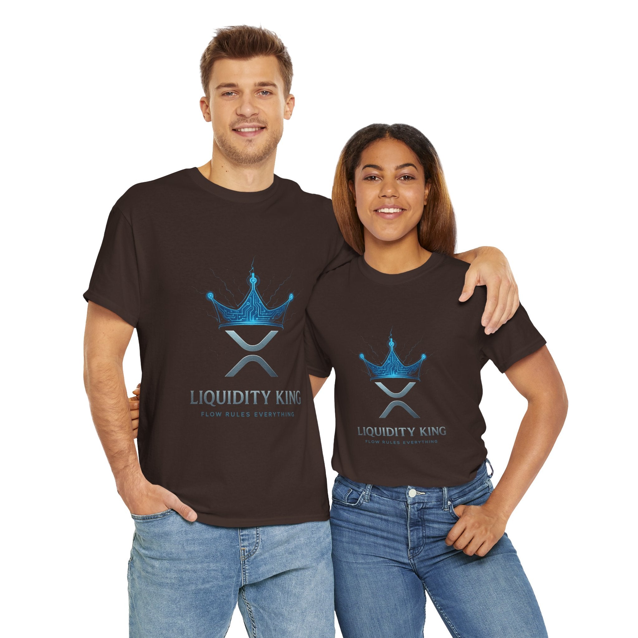 RIPPLE Liquidity King T-Shirt — Crypto XRP Crown Tee