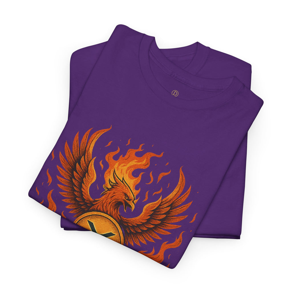 Phoenix Coin T‑Shirt — Fiery Phoenix Crypto Logo Tee