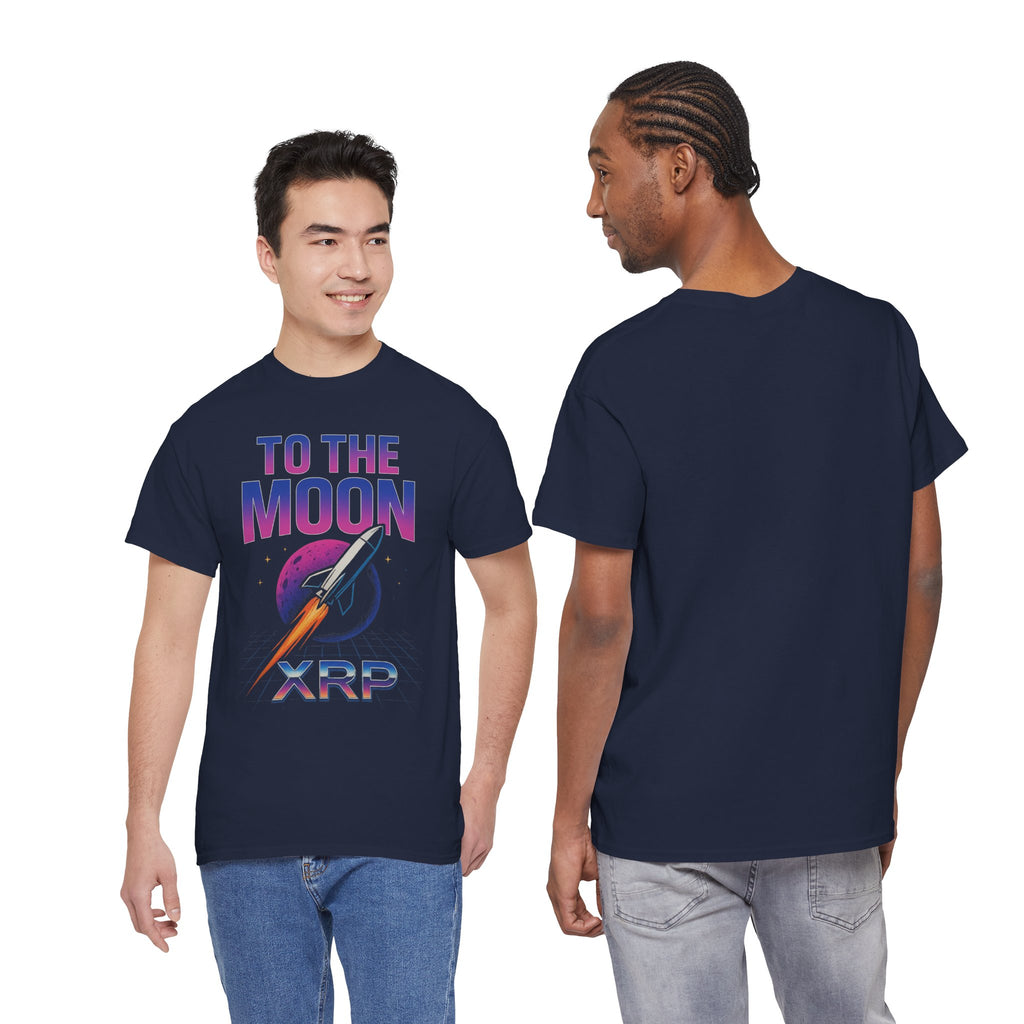 XRP 'To The Moon' T-Shirt — Crypto Investor Rocket Tee