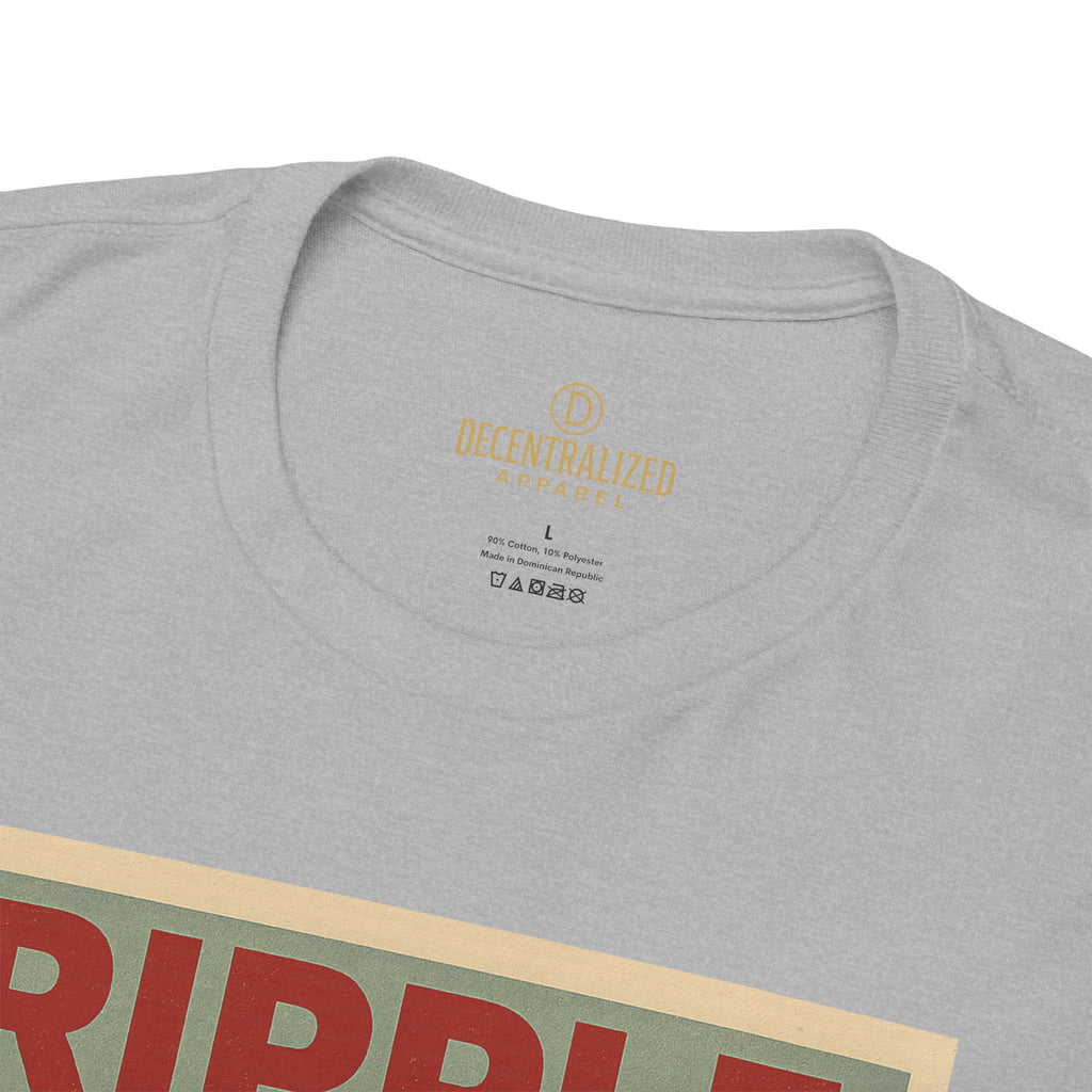 Ripple Effect Tee — Vintage Wave XRP Crypto Graphic T-Shirt