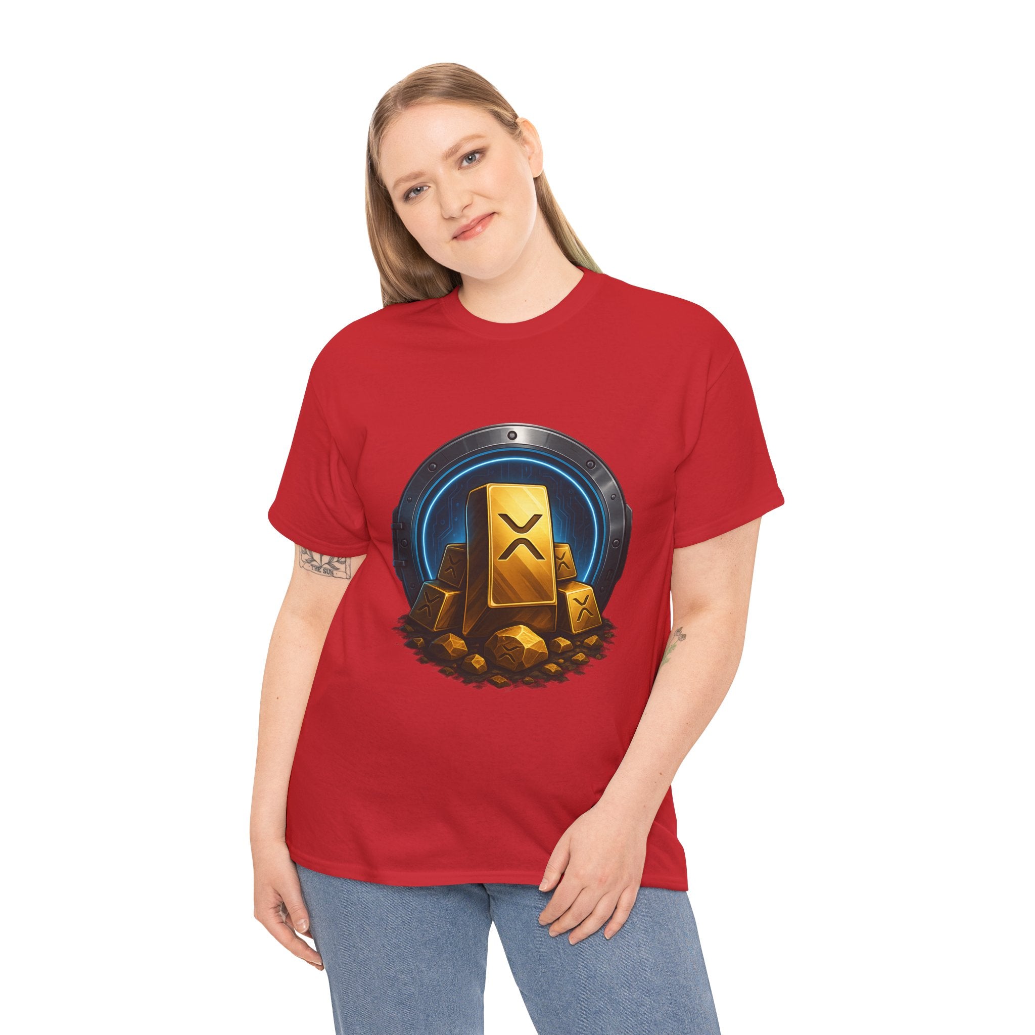 Crypto Gold Bars T-Shirt — Ripple (XRP) Stack Graphic Tee