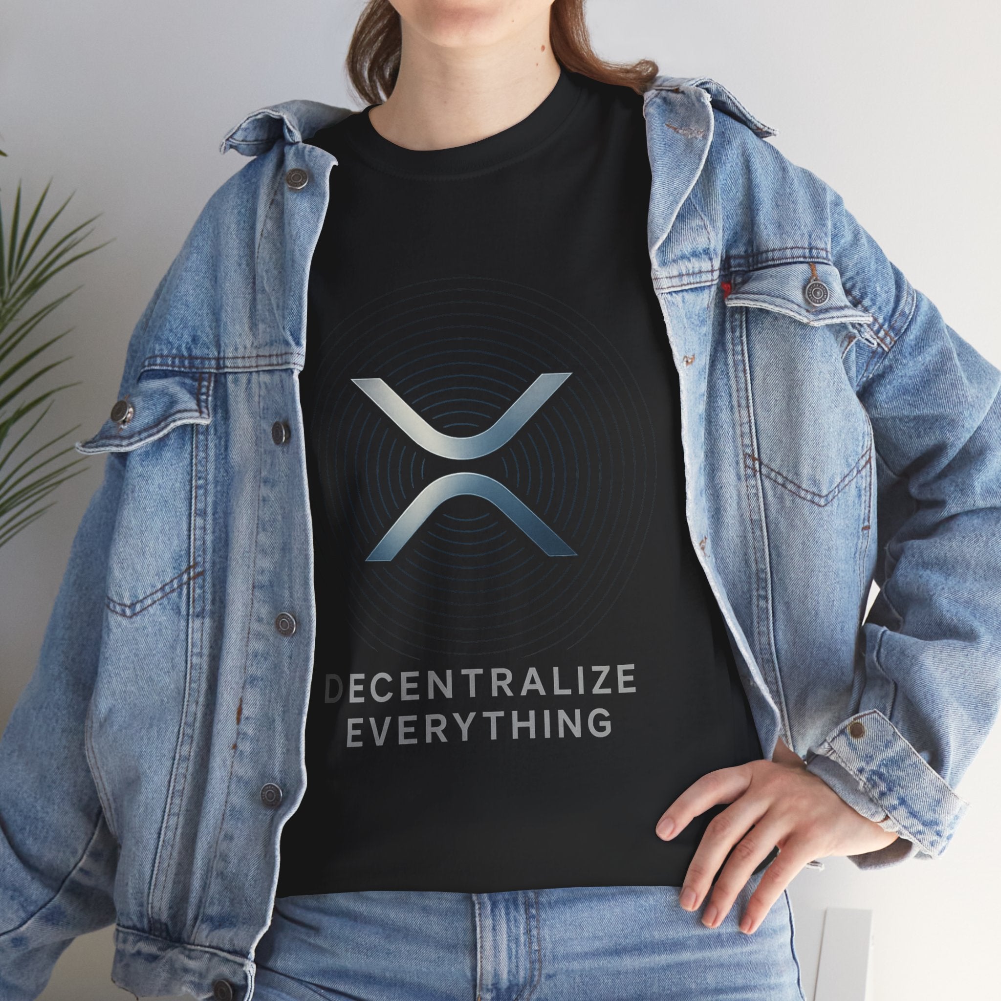 XRP 'Decentralize Everything' Tee - Crypto Logo T-Shirt