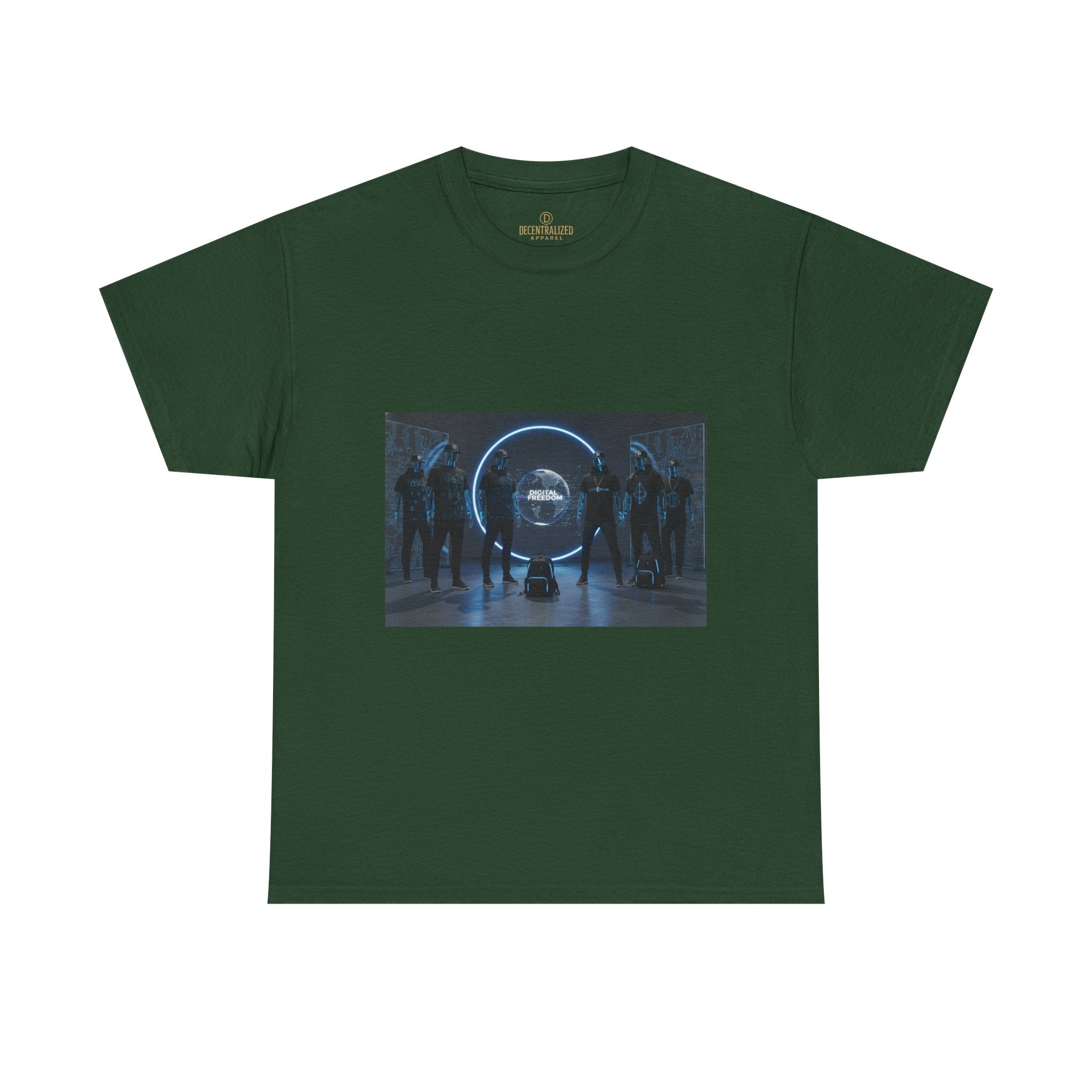 Sci‑Fi Portal Graphic Tee — Futuristic Neon Crew T-Shirt