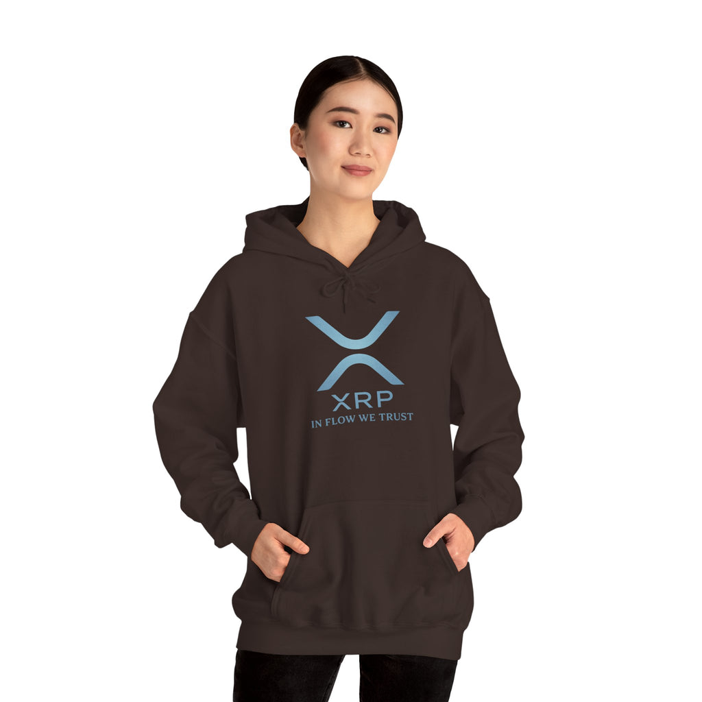 XRP Logo Hoodie – "In Flow We Trust" Crypto Sweatshirt