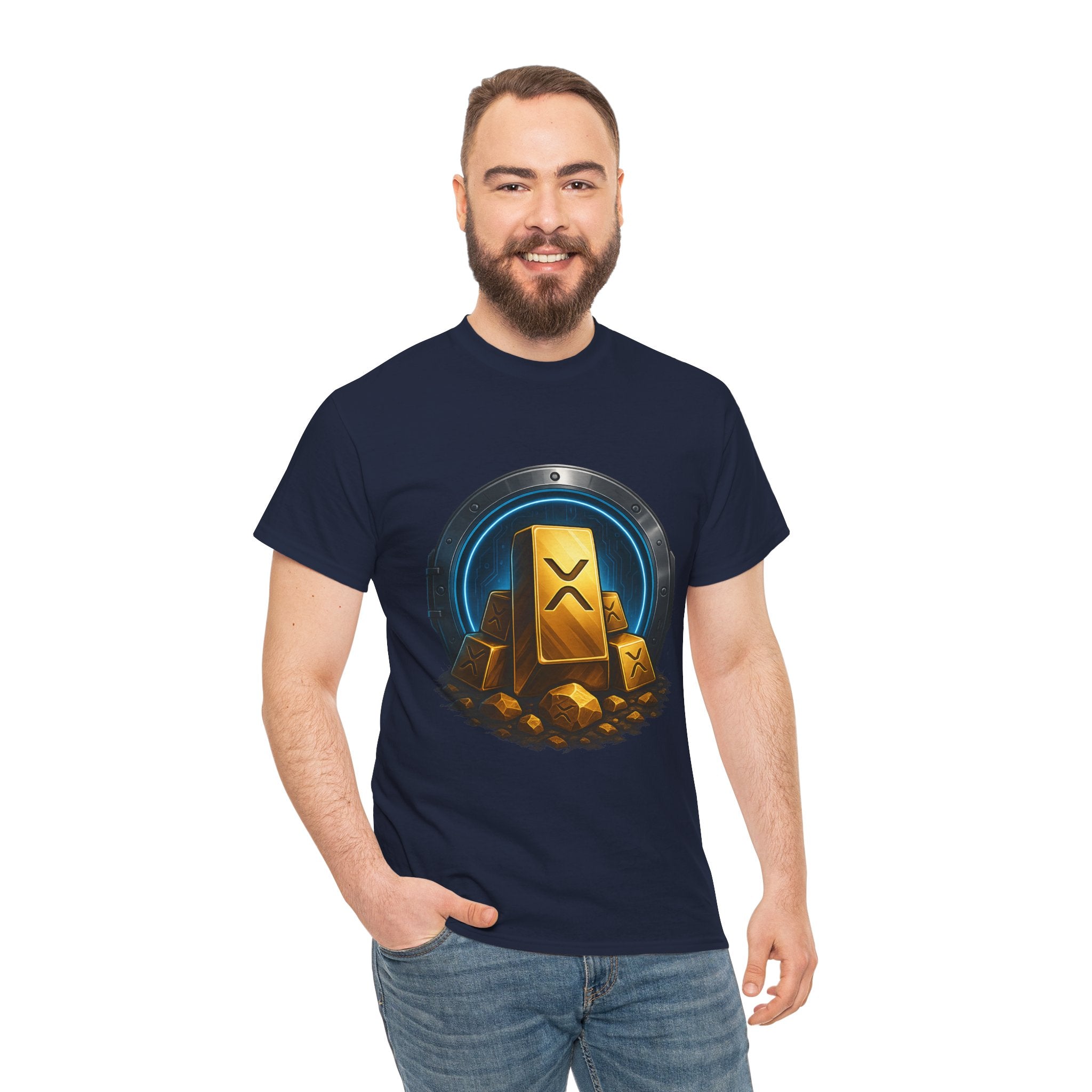 Crypto Gold Bars T-Shirt — Ripple (XRP) Stack Graphic Tee