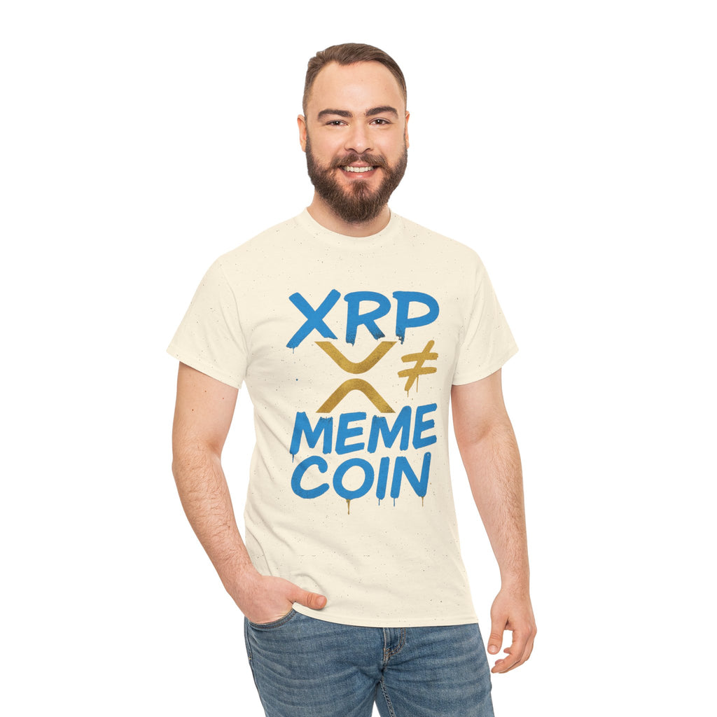 XRP ≠ Meme Coin T‑Shirt — Crypto Advocate Graphic Tee