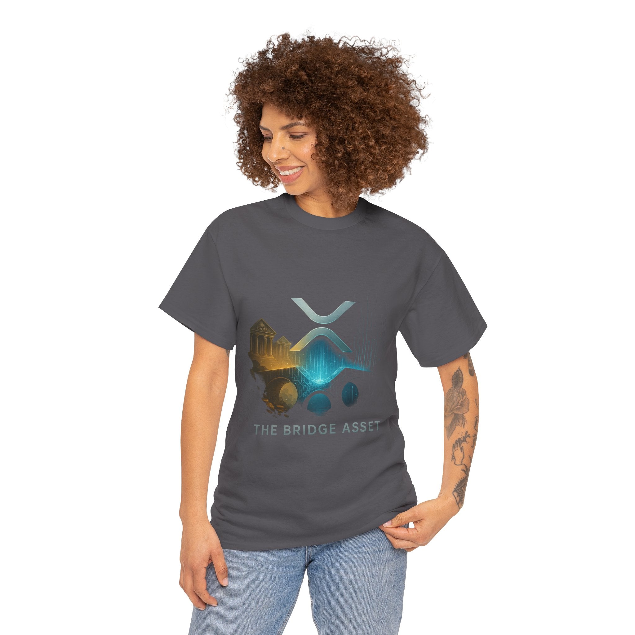 Ripple XRP Crypto Tee — 'The Bridge Asset' Logo T-Shirt