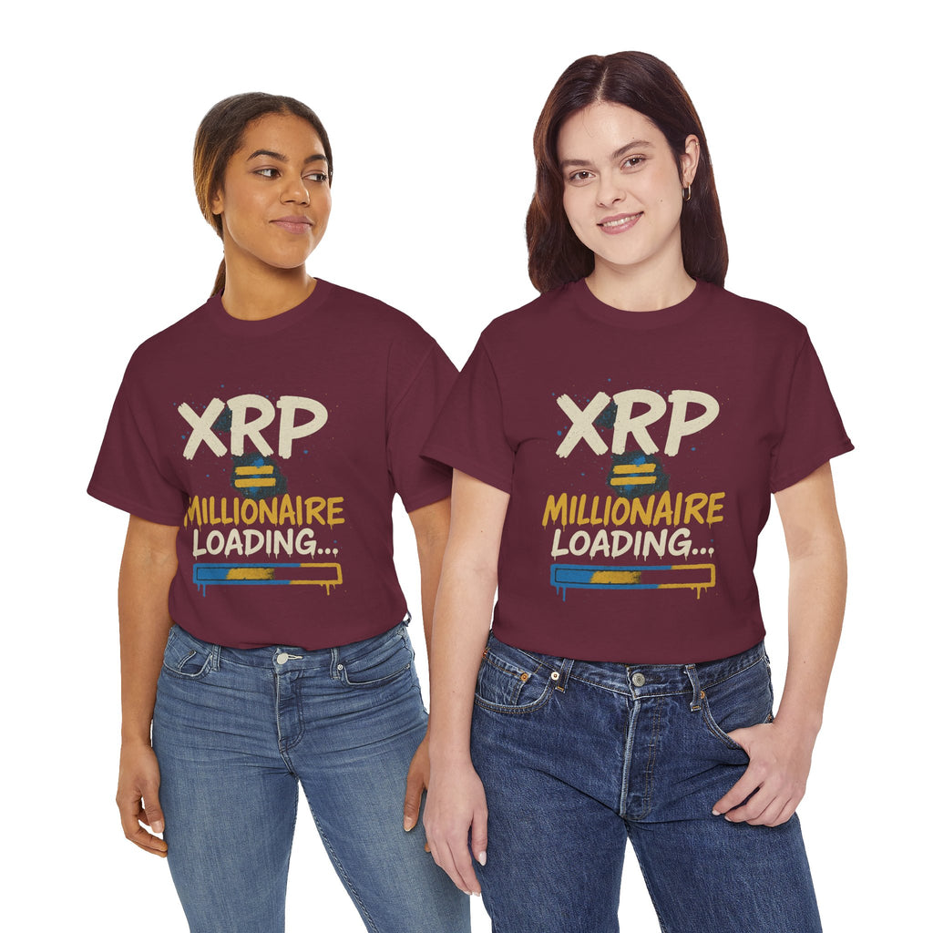 XRP Millionaire Loading T-Shirt — Crypto Investor Progress Tee