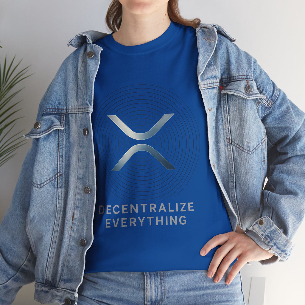 XRP 'Decentralize Everything' Tee - Crypto Logo T-Shirt