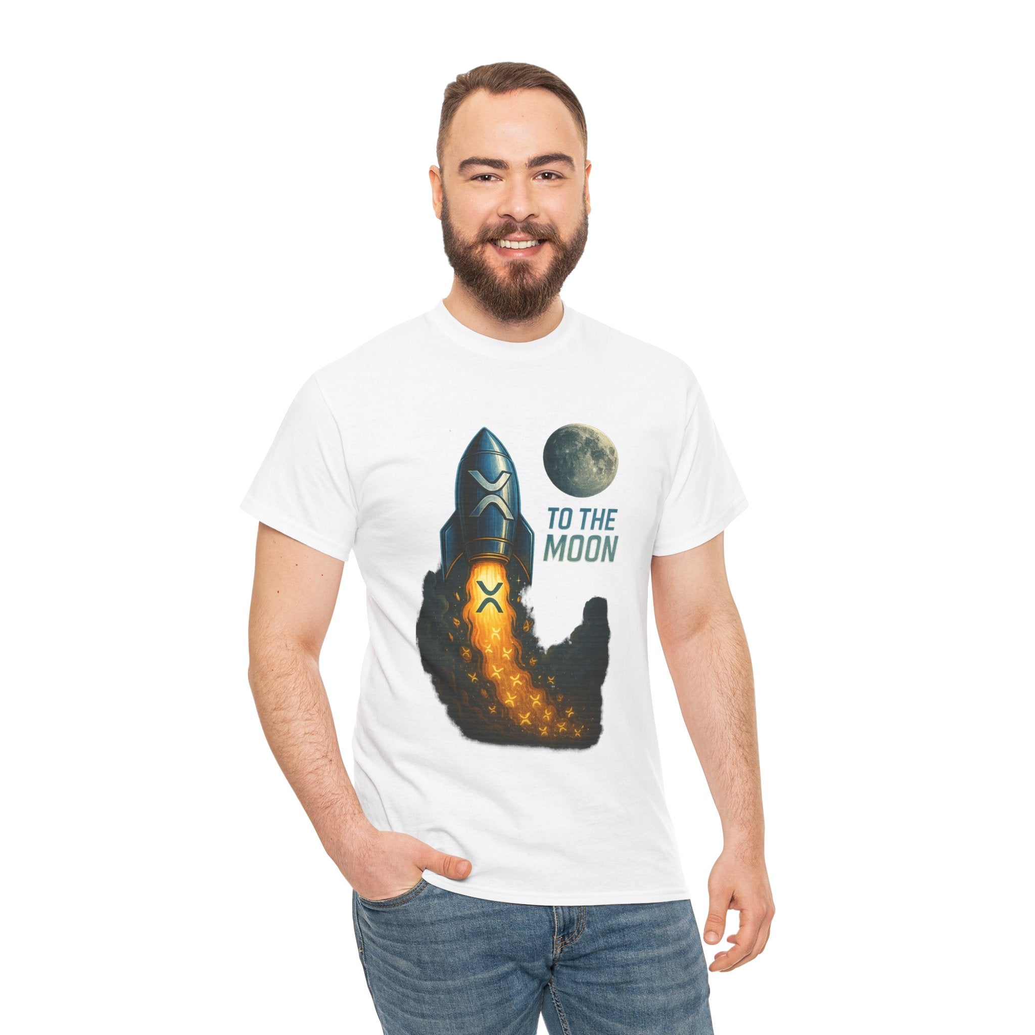 Rocket 'To the Moon' T-Shirt - Space Exploration Graphic Tee