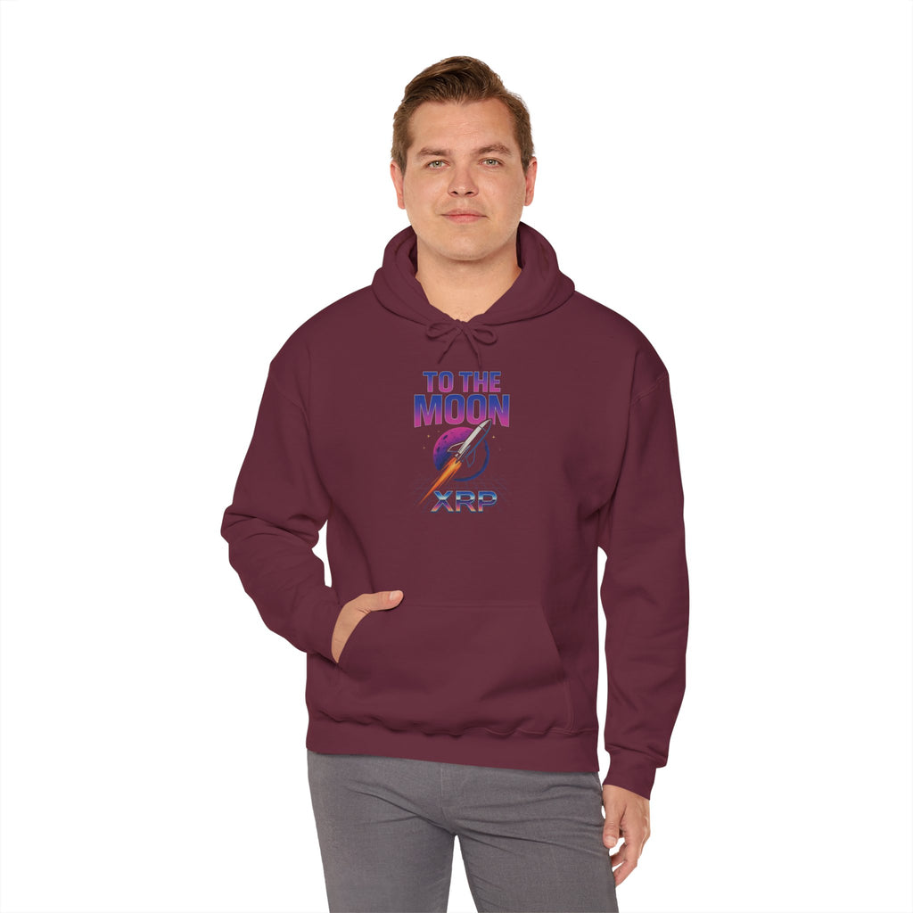 XRP To The Moon Hoodie – Crypto Investor Sweatshirt