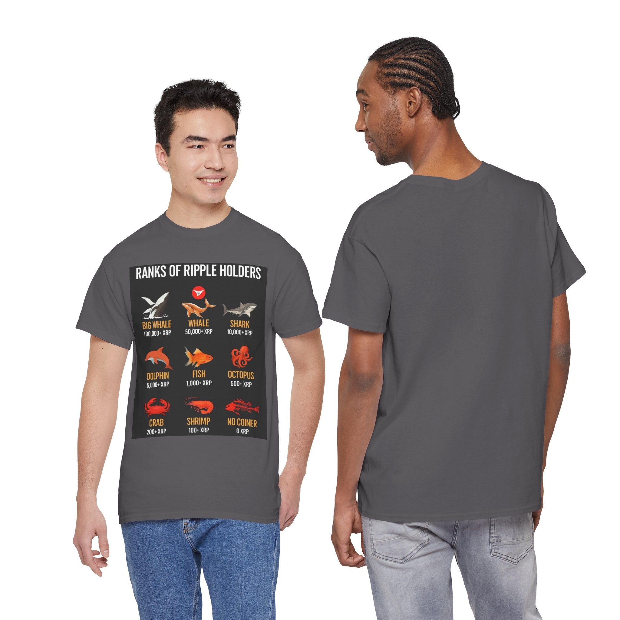 Crypto Ranks T-Shirt – "Ranks of Ripple Holders" Illustrated Guide