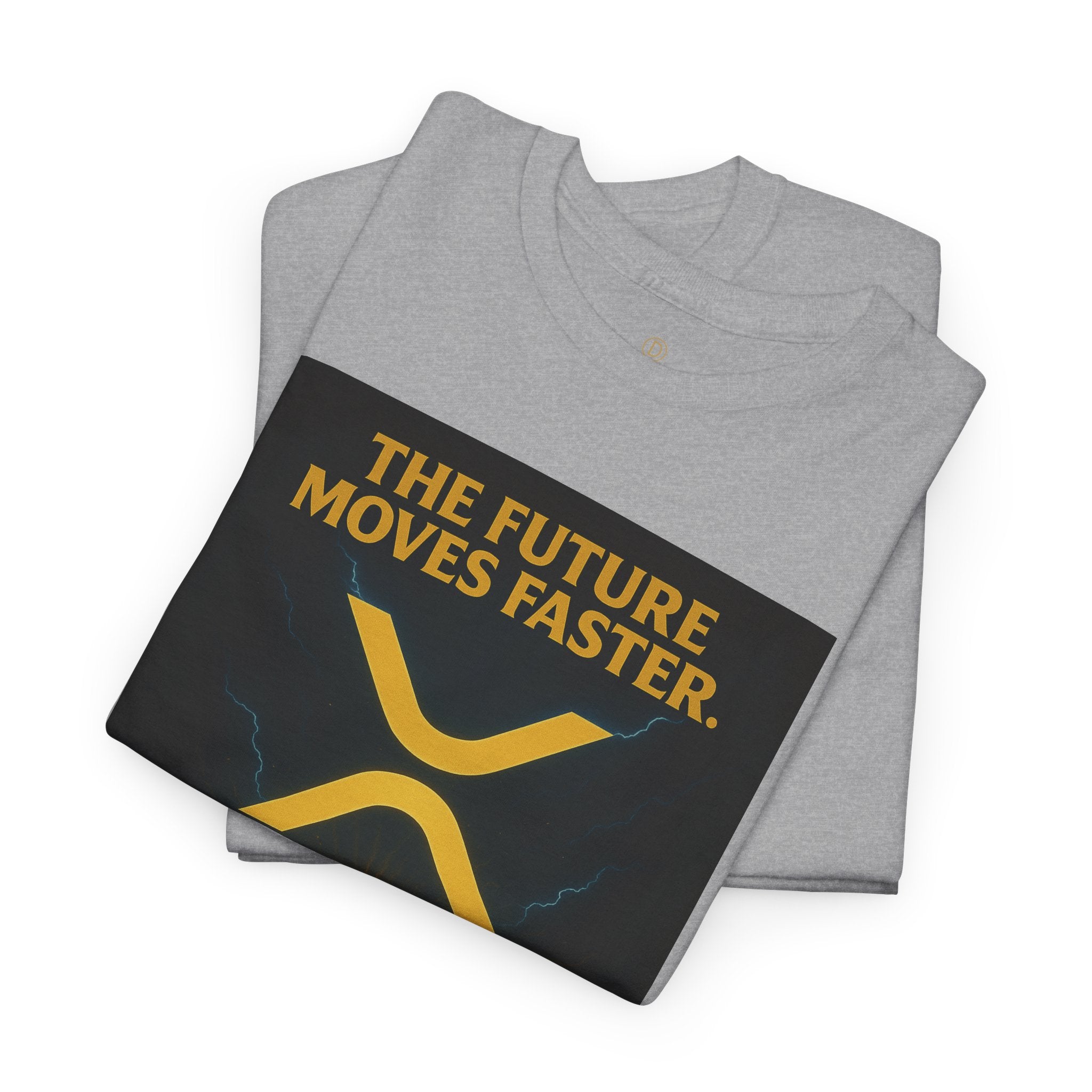 XRP Swift Crypto T-Shirt — “The Future Moves Faster” XRP Over Swift Tee