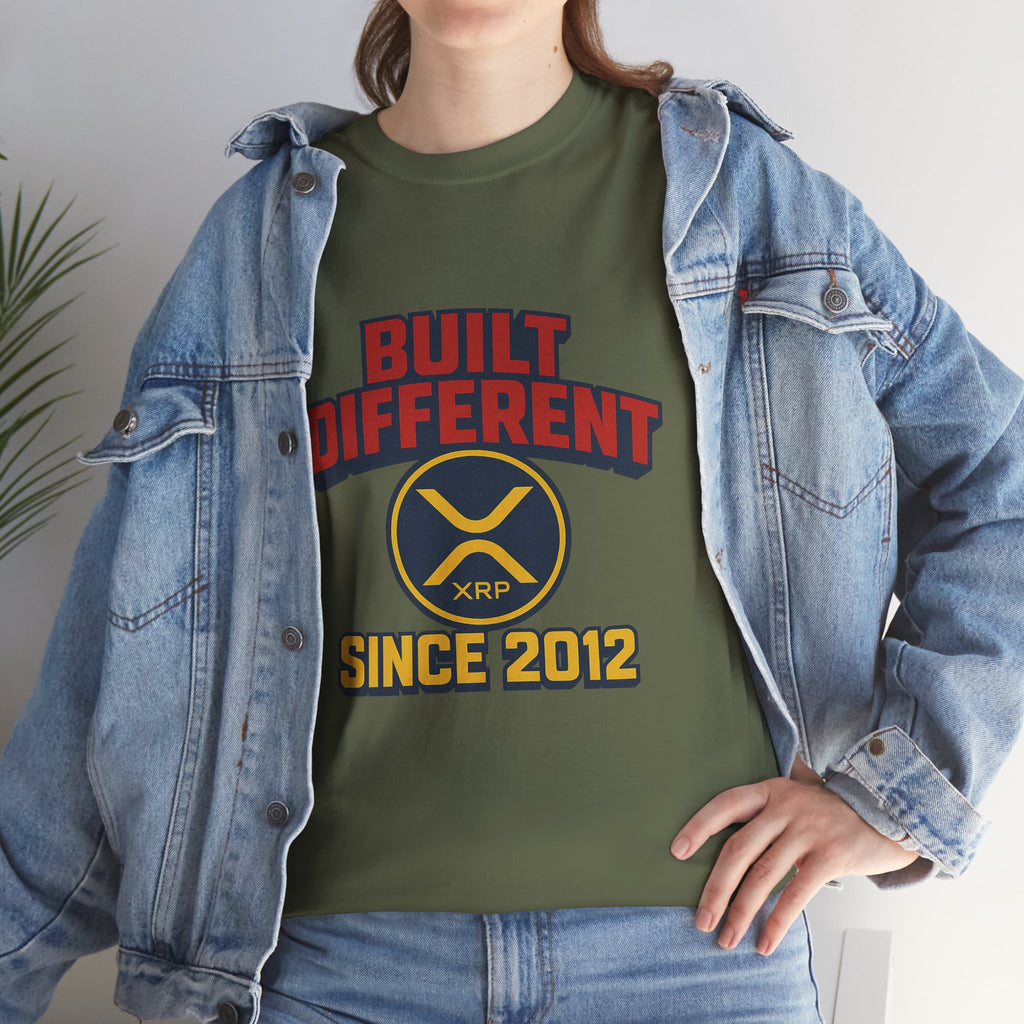 Built Different Since 2012 T-Shirt – Retro XRP Logo Tee