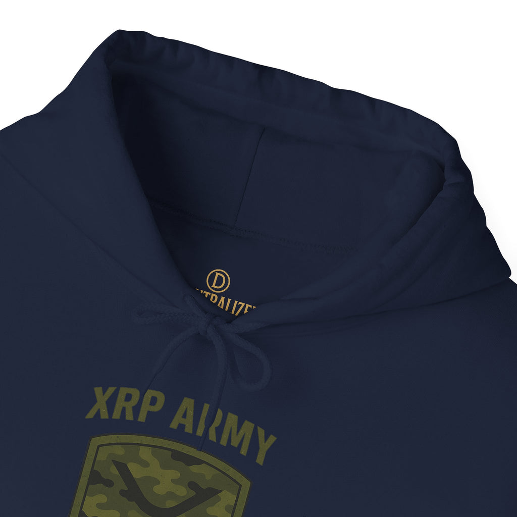 XRP Army Hoodie – Crypto Shield Camouflage Sweatshirt