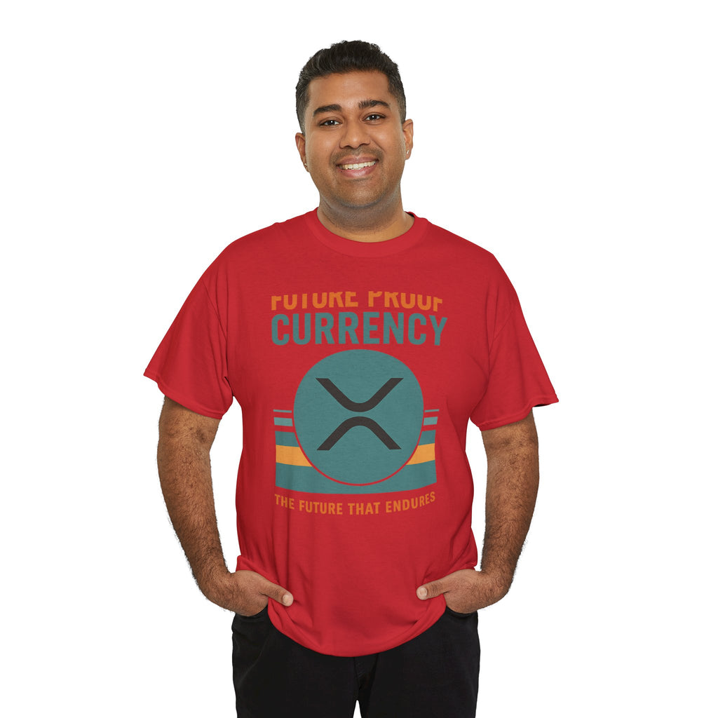 RIPPLE XRP 'Future Proof Currency' Graphic Tee — Crypto Retro Logo Shirt