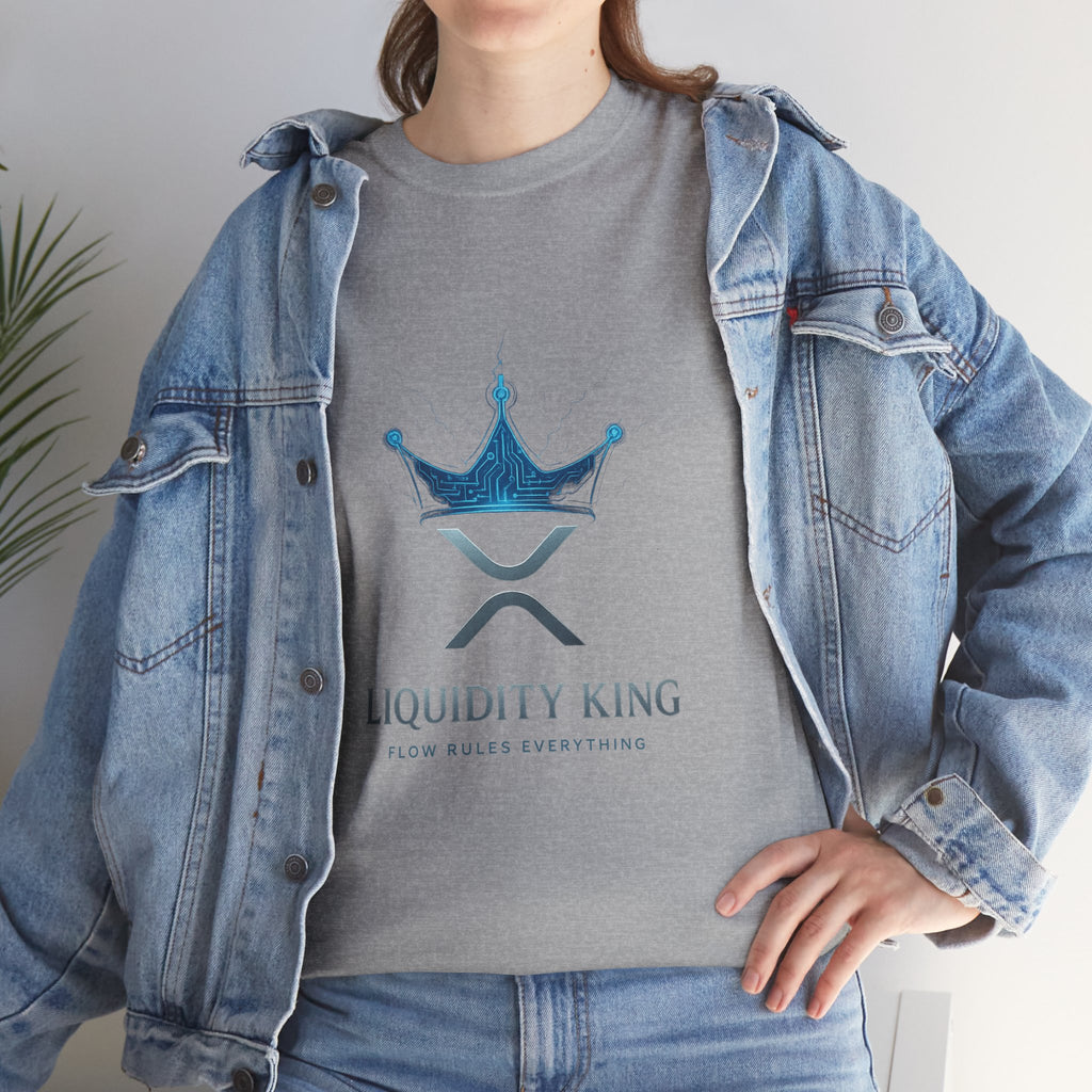RIPPLE Liquidity King T-Shirt — Crypto XRP Crown Tee