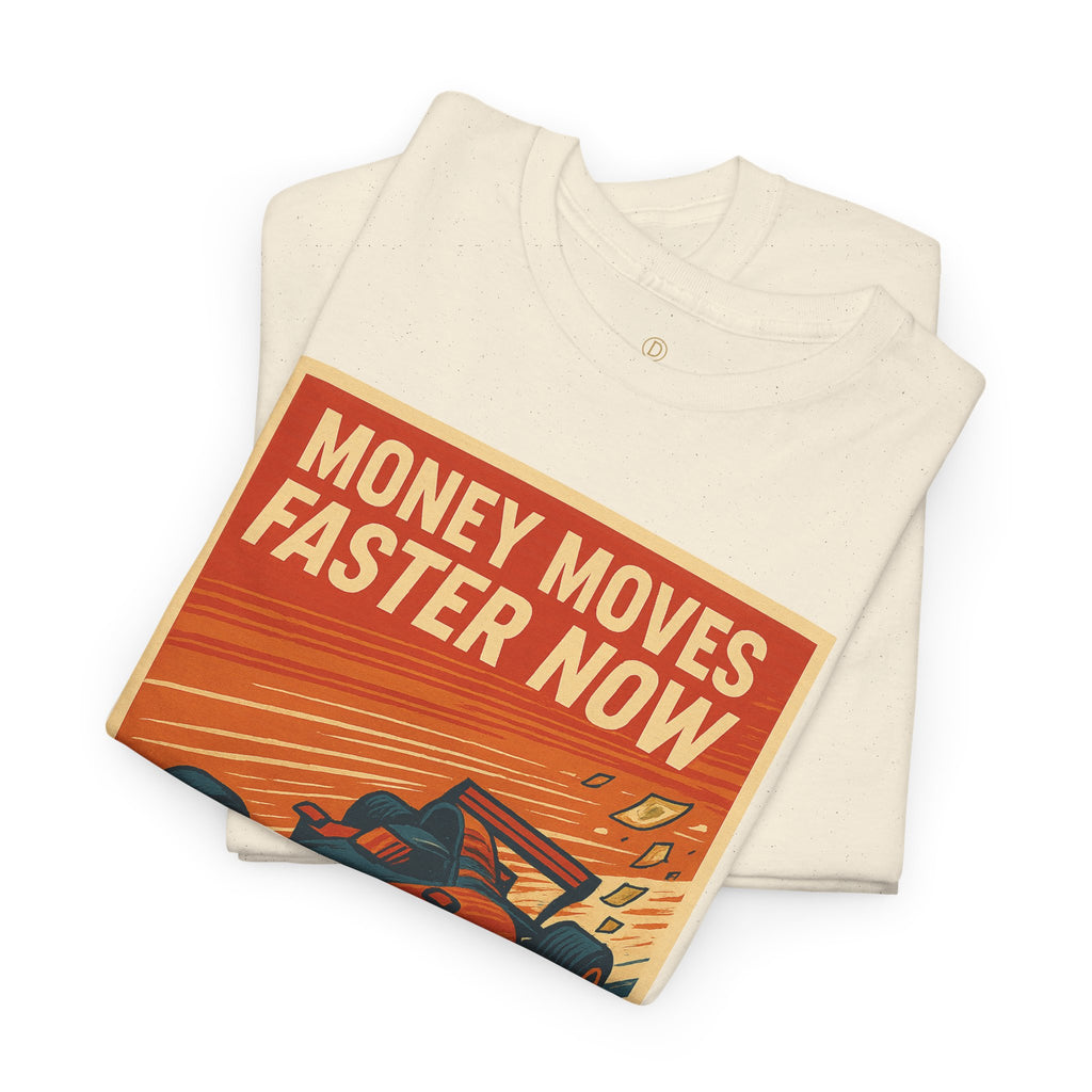 XRP 'Money Moves Faster Now' Racing Tee — Crypto Enthusiast T-Shirt