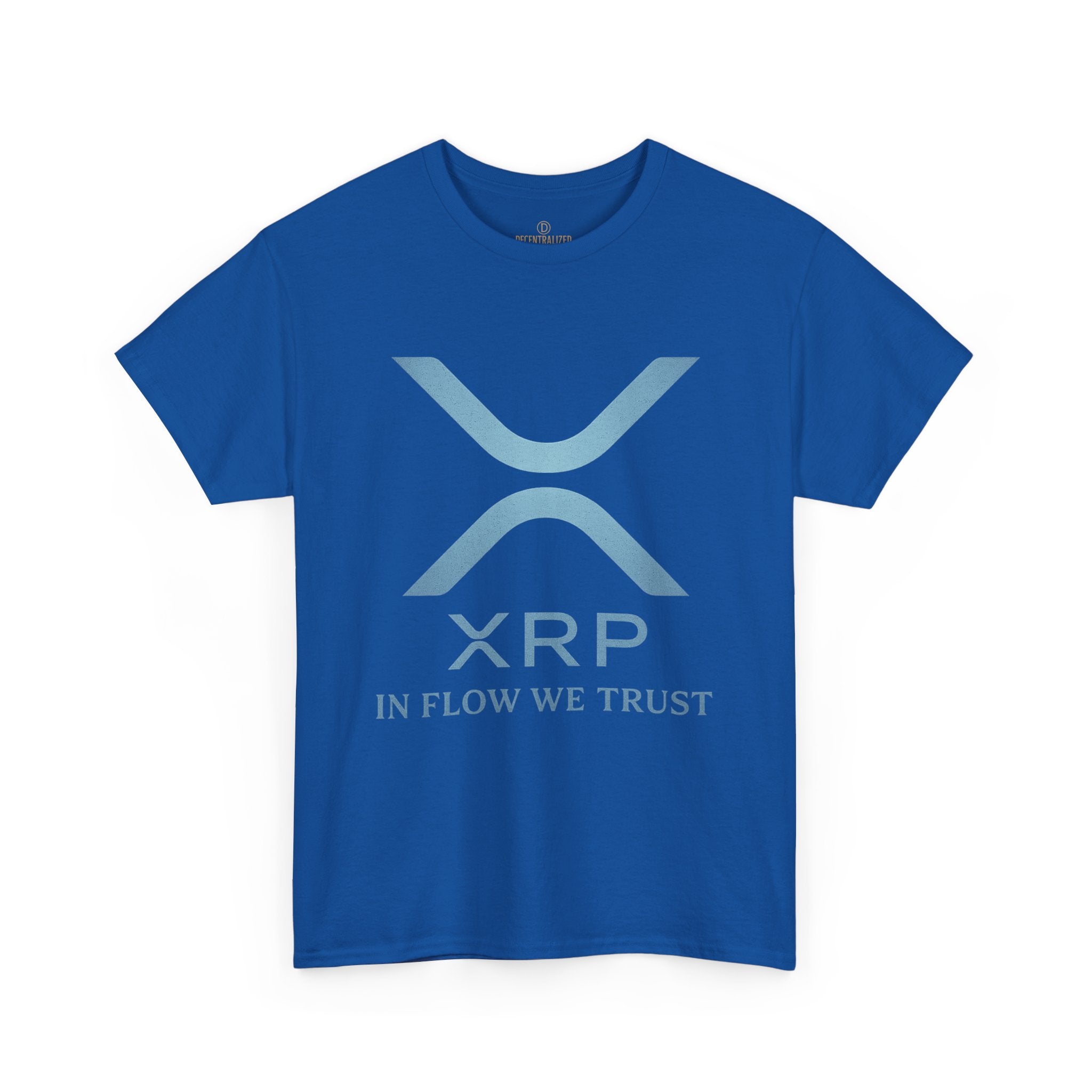 XRP Crypto Tee — "In Flow We Trust" Ripple Logo T-Shirt