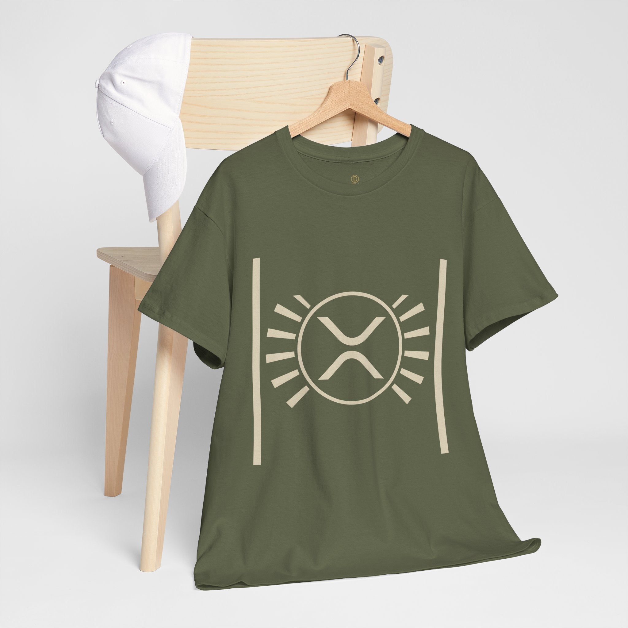 XRP Sun Logo T‑Shirt — Minimal Crypto Ripple Tee