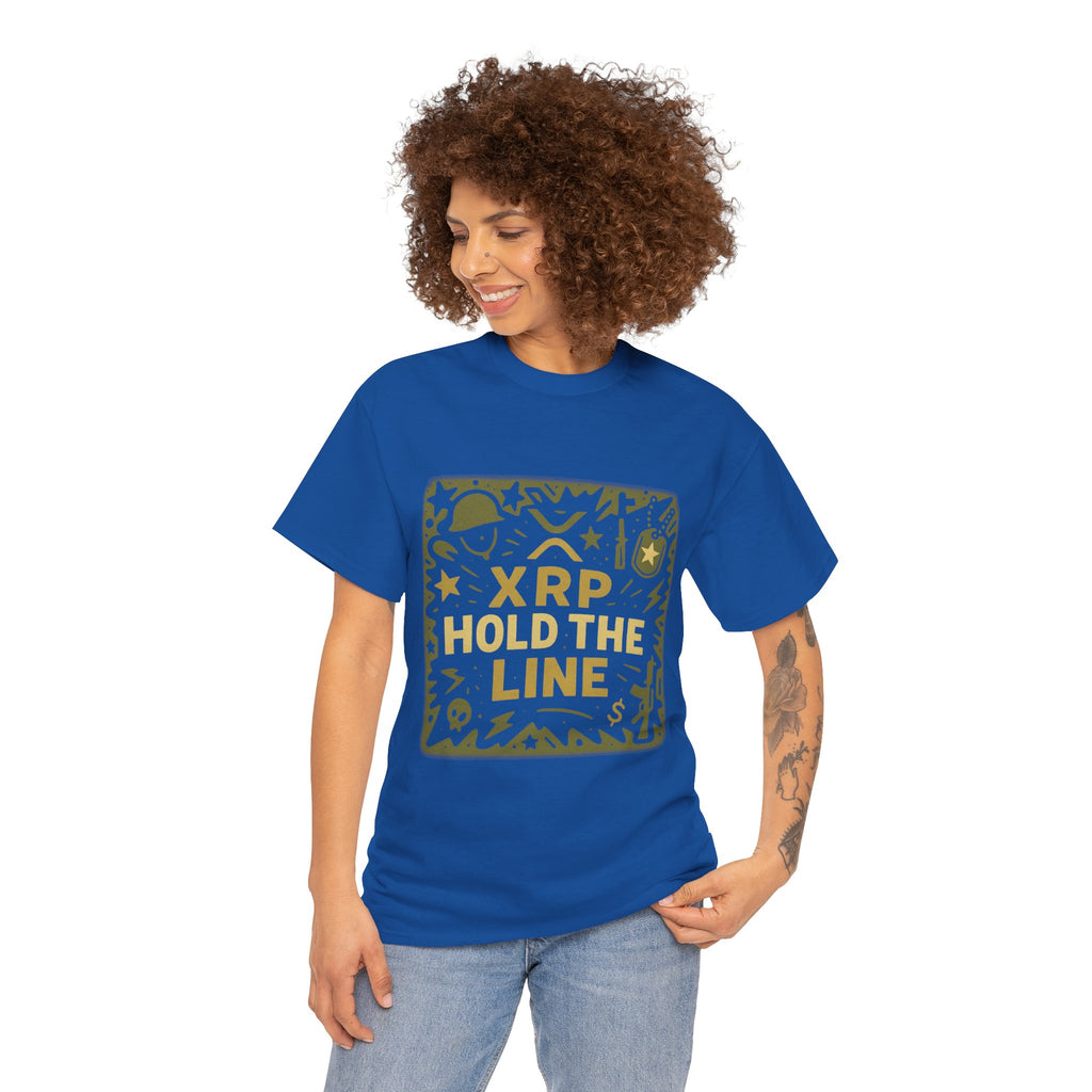 T-Shirt — XRP Hold The Line Crypto Graphic Tee