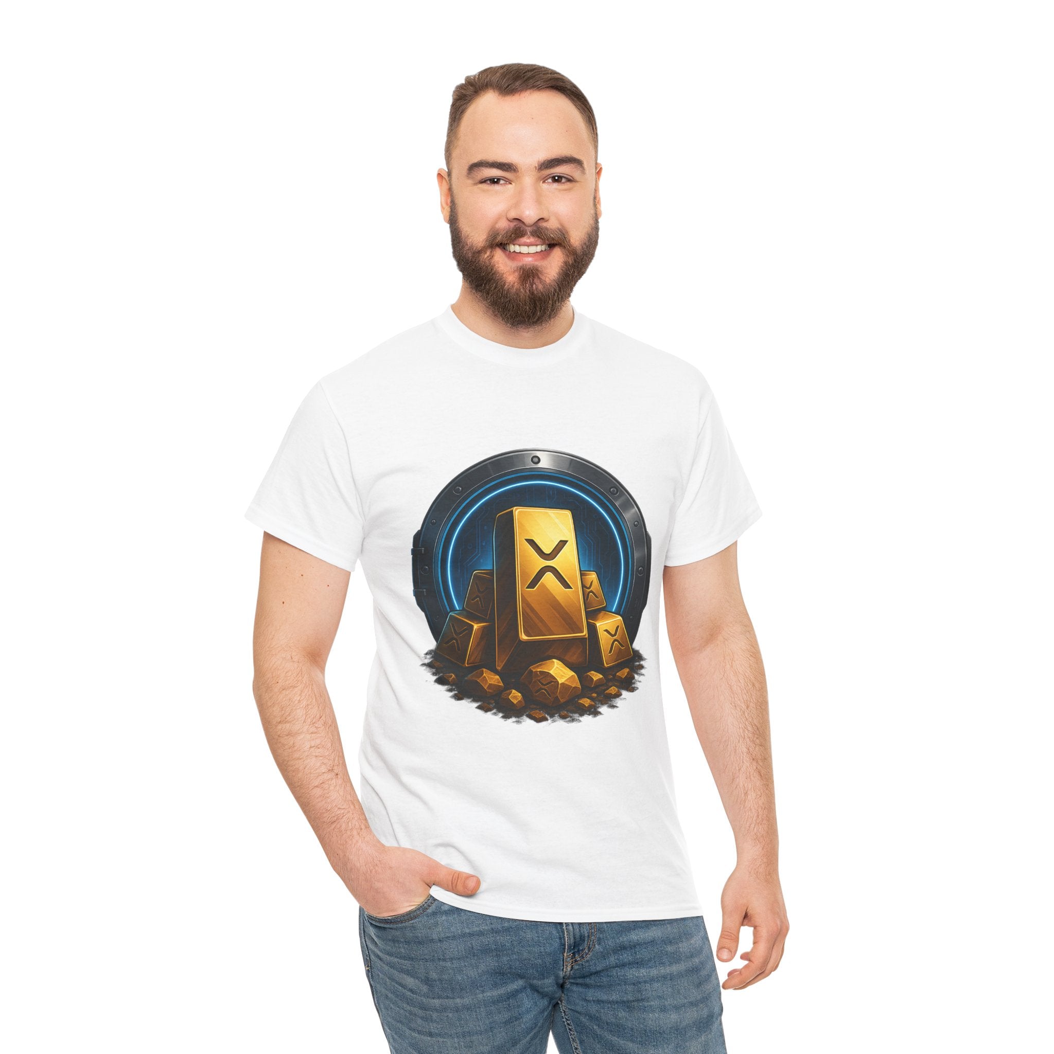 Crypto Gold Bars T-Shirt — Ripple (XRP) Stack Graphic Tee