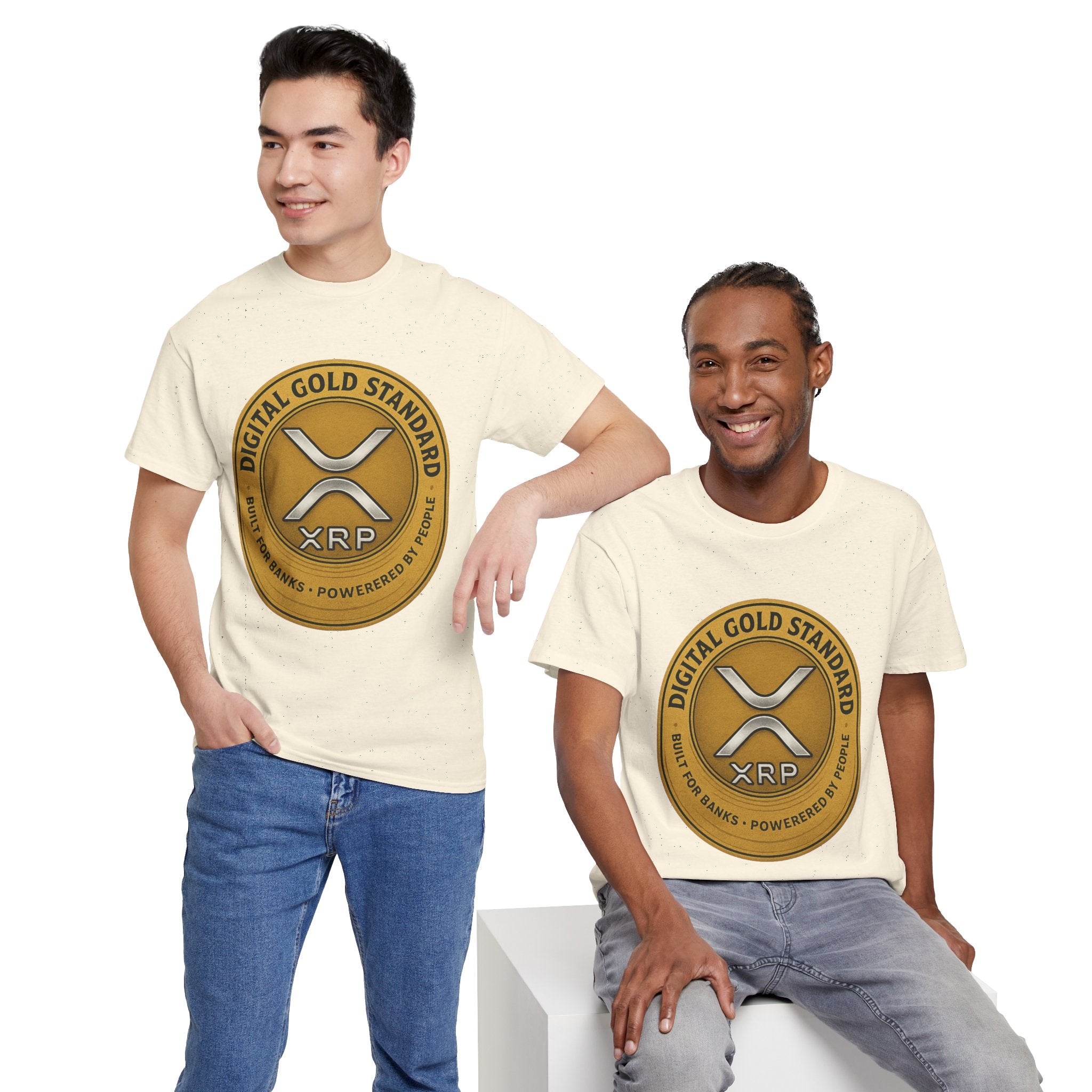 XRP Digital Gold Tee – Cryptocurrency Logo Shirt
