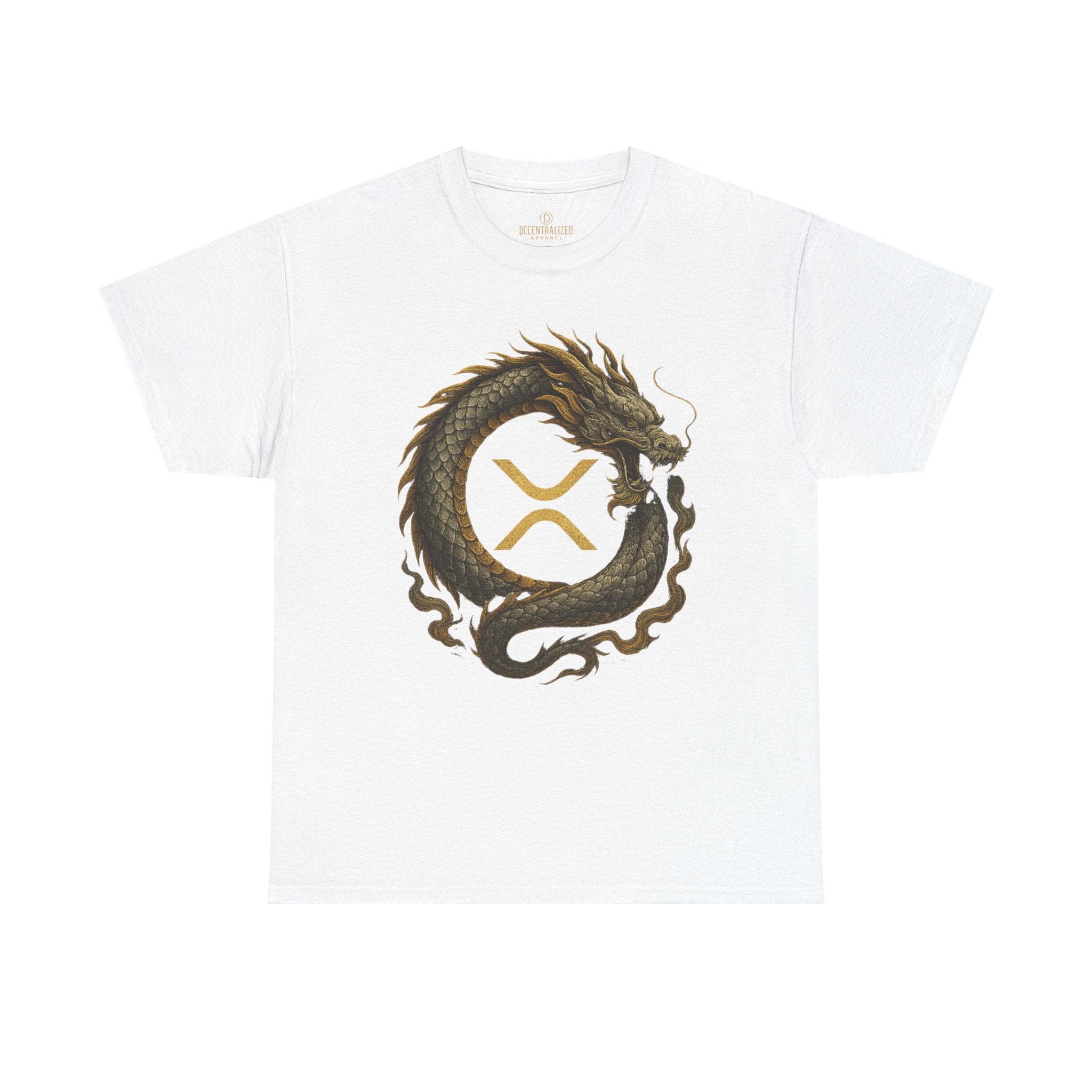 Dragon XRP Logo T-Shirt — Crypto XRP Circle Dragon Graphic Tee