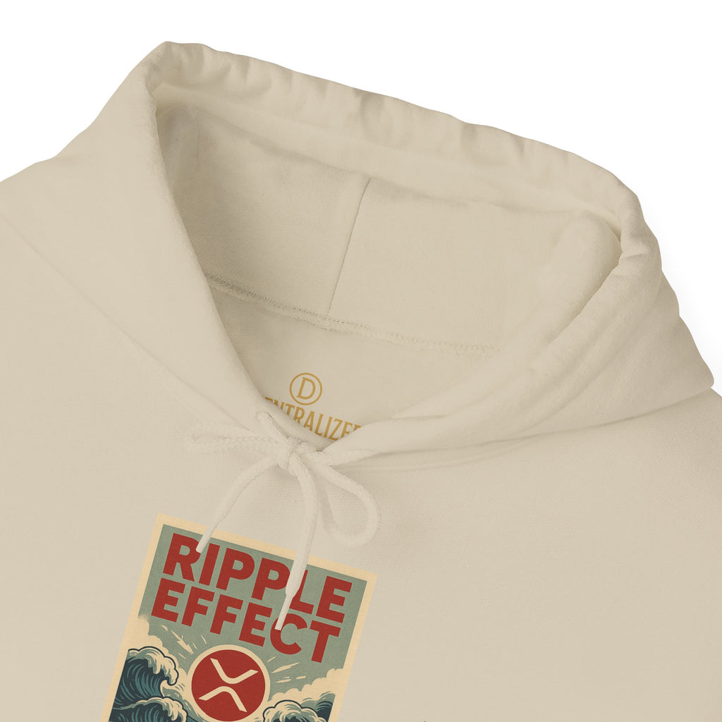 Ripple Effect Hoodie – Vintage Ocean Wave Graphic Hooded Sweatshirt