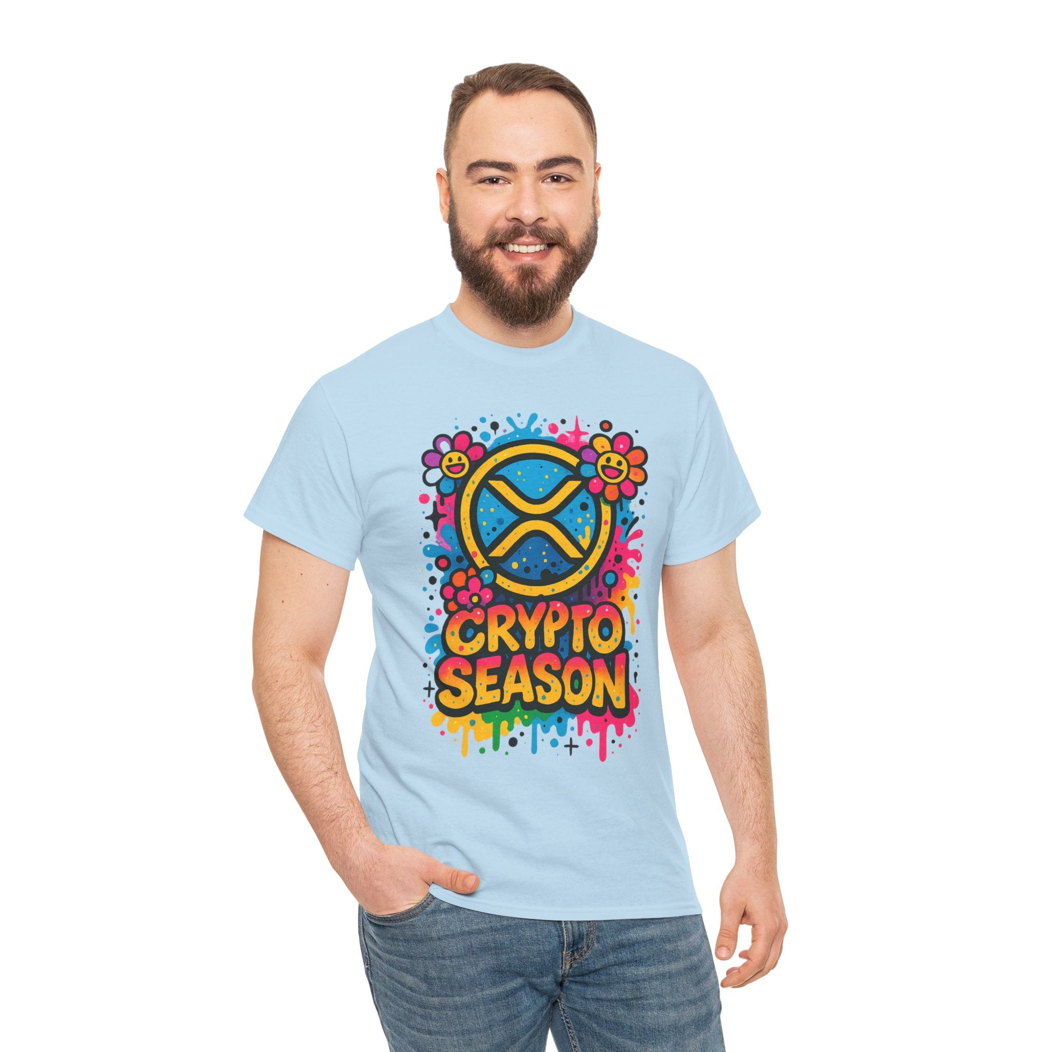 Crypto Season T-Shirt — Colorful Ripple XRP Logo Tee