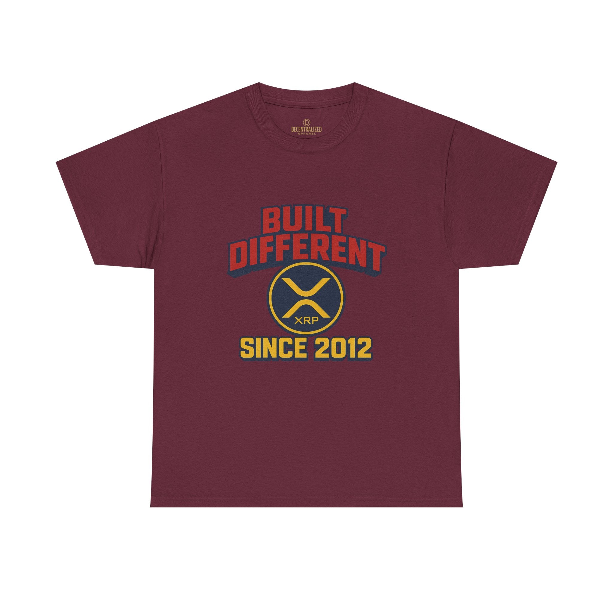 Built Different Since 2012 T-Shirt – Retro XRP Logo Tee